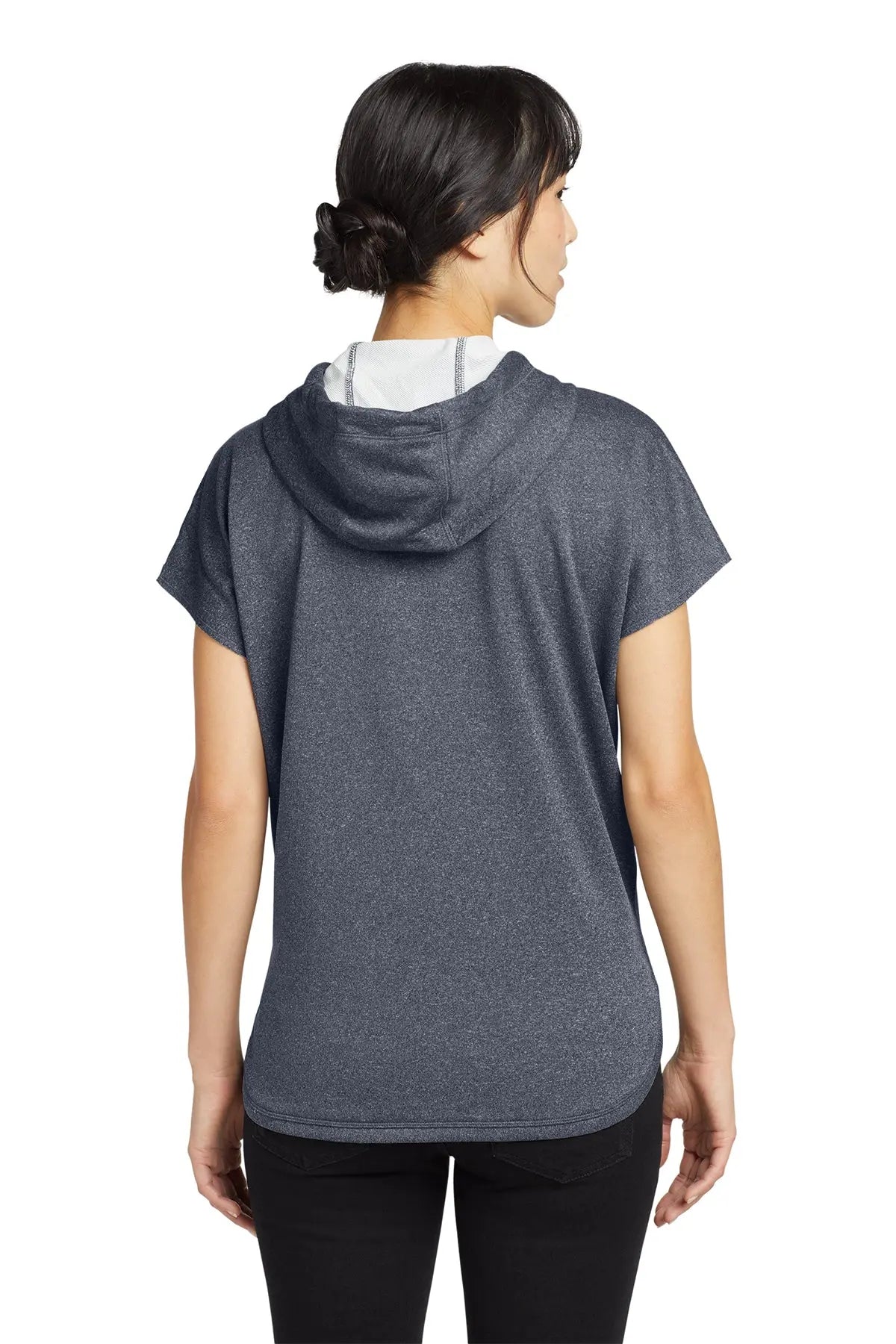 New Era® Women's Performance Terry Short Sleeve Hoodie #LNEA533