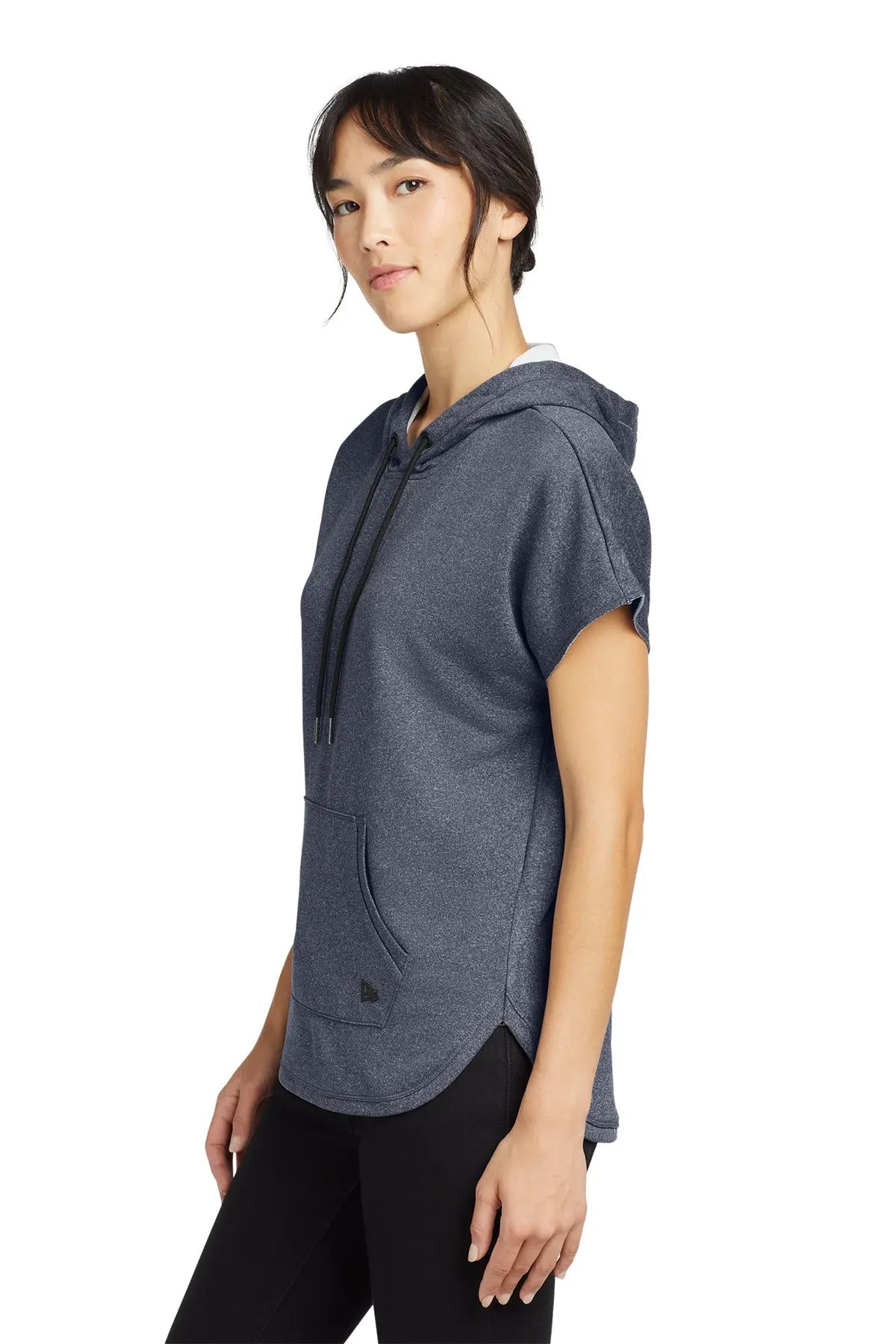 New Era® Women's Performance Terry Short Sleeve Hoodie #LNEA533