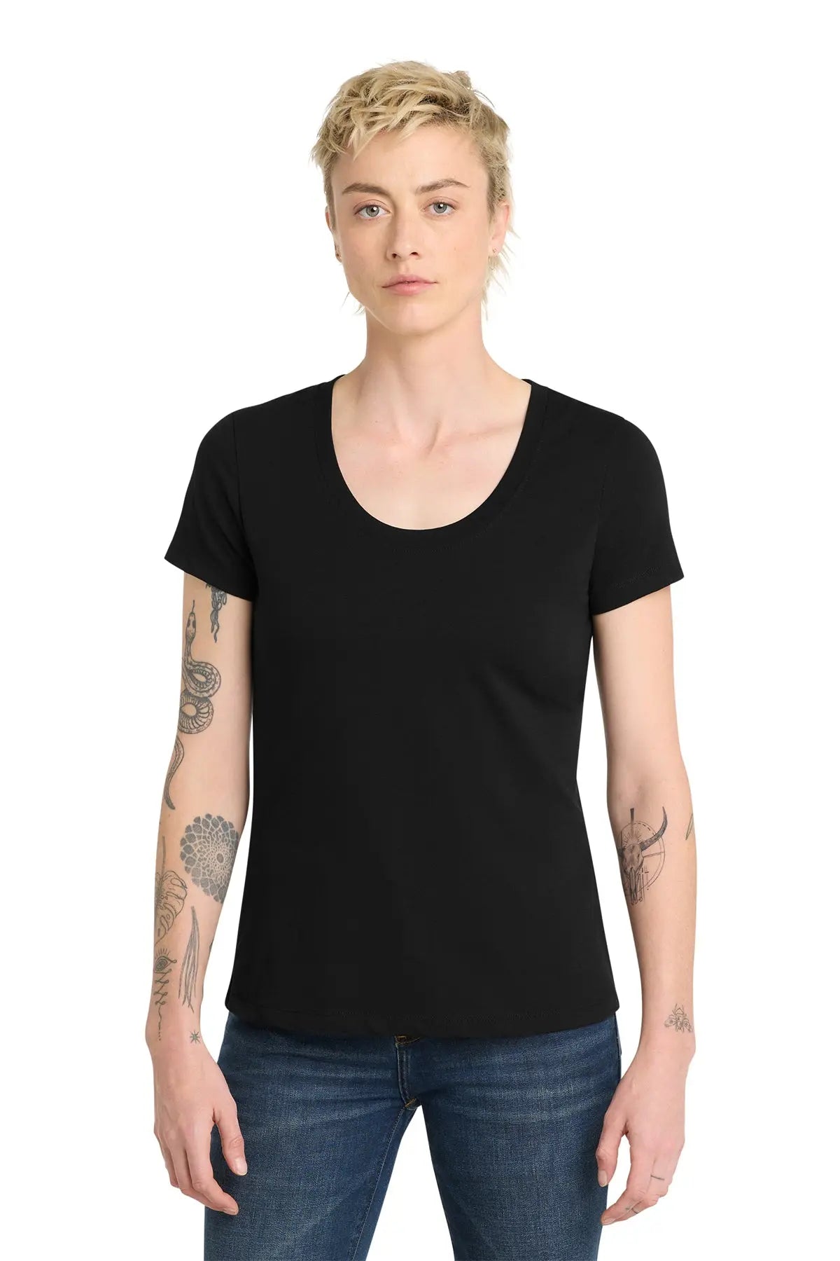 District® Women’s Flex Scoop Neck Tee #DT7501