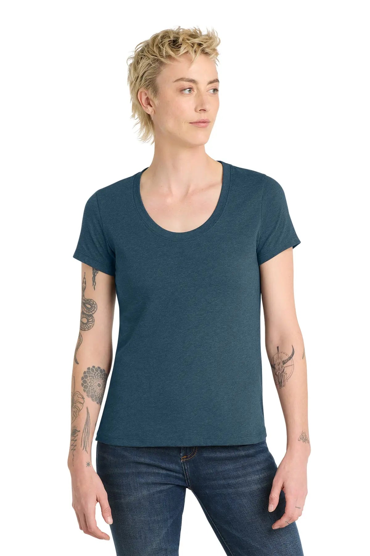 District® Women’s Flex Scoop Neck Tee #DT7501