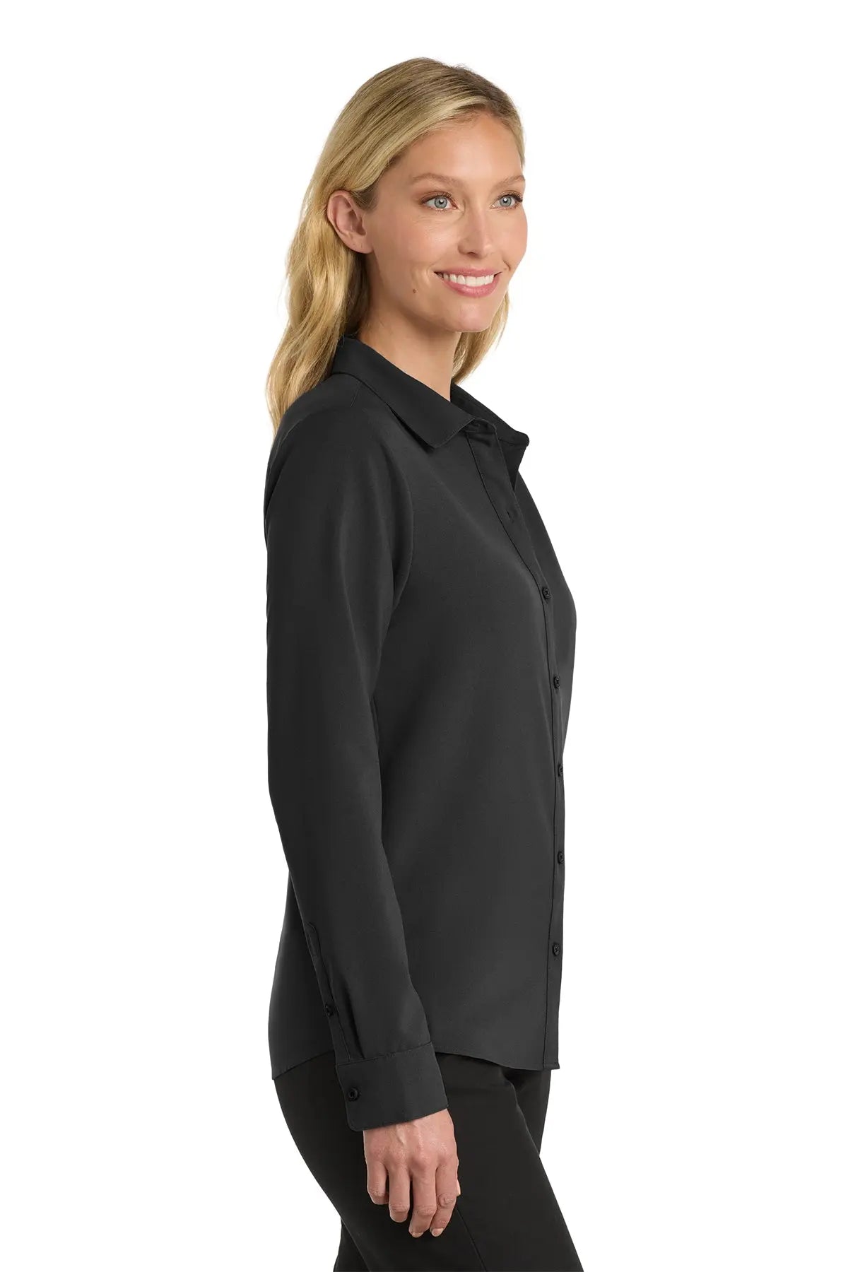 Port Authority® Women's Long Sleeve Performance Staff Shirt #LW401