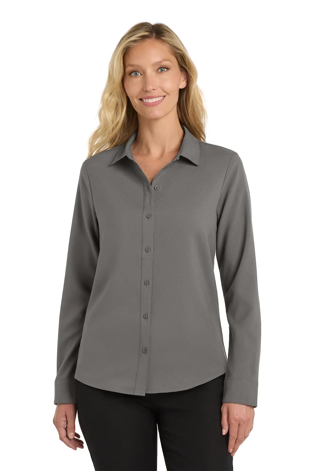 Port Authority® Women's Long Sleeve Performance Staff Shirt #LW401