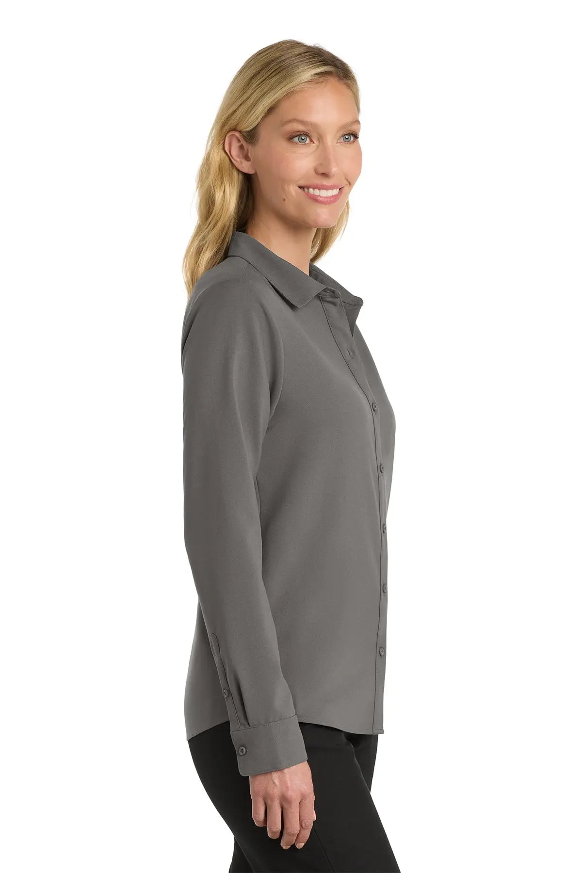 Port Authority® Women's Long Sleeve Performance Staff Shirt #LW401