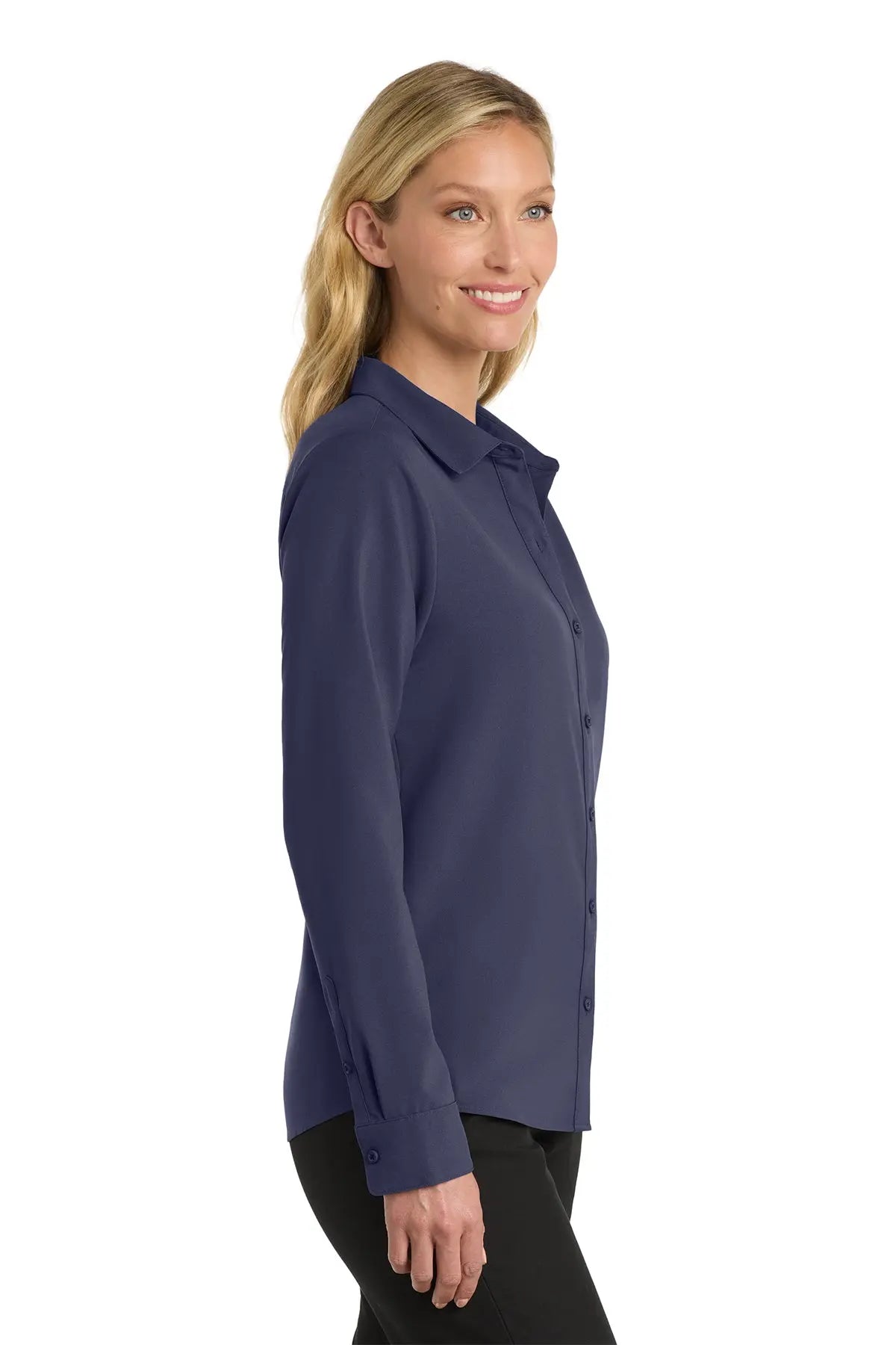 Port Authority® Women's Long Sleeve Performance Staff Shirt #LW401