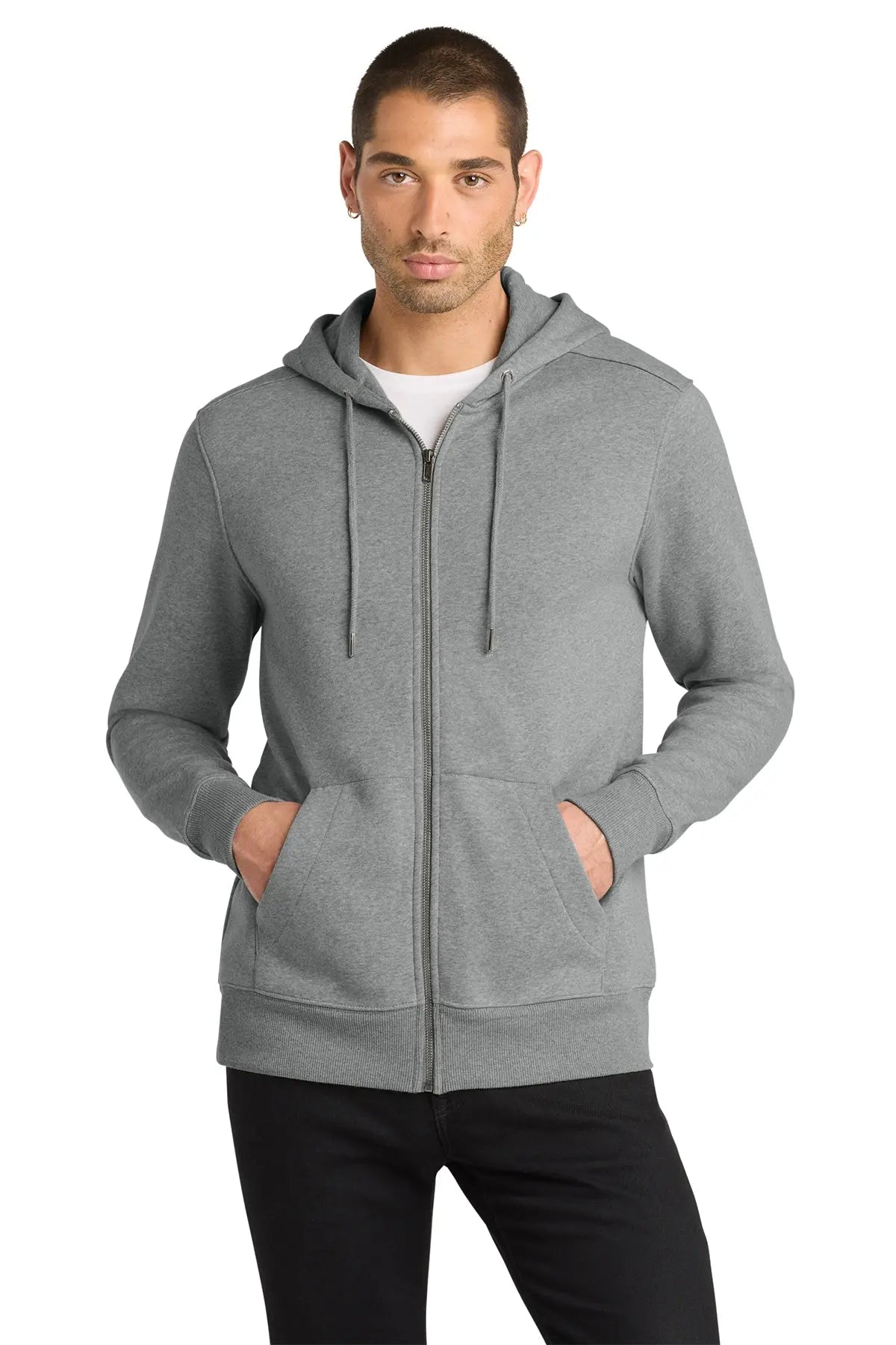 District® Perfect Weight® Fleece Full-Zip Hoodie #DT1103