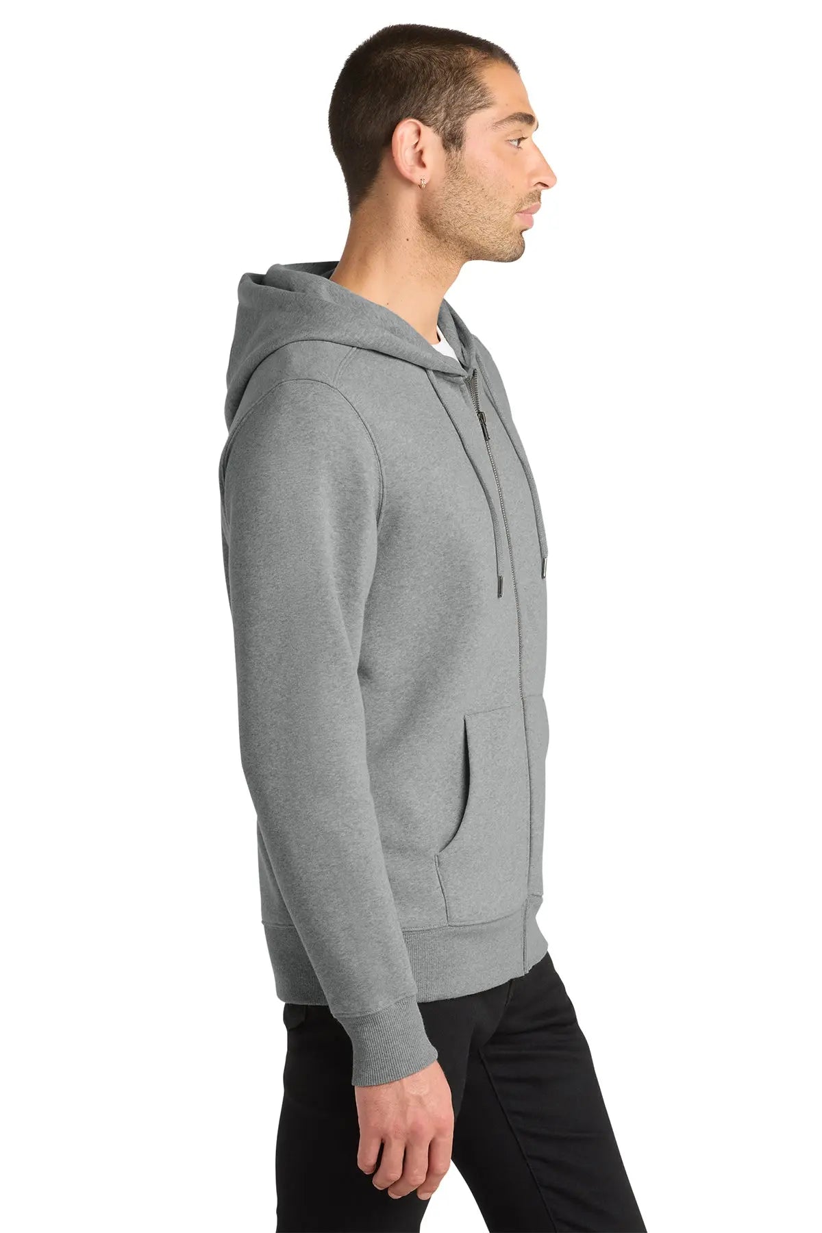 District® Perfect Weight® Fleece Full-Zip Hoodie #DT1103