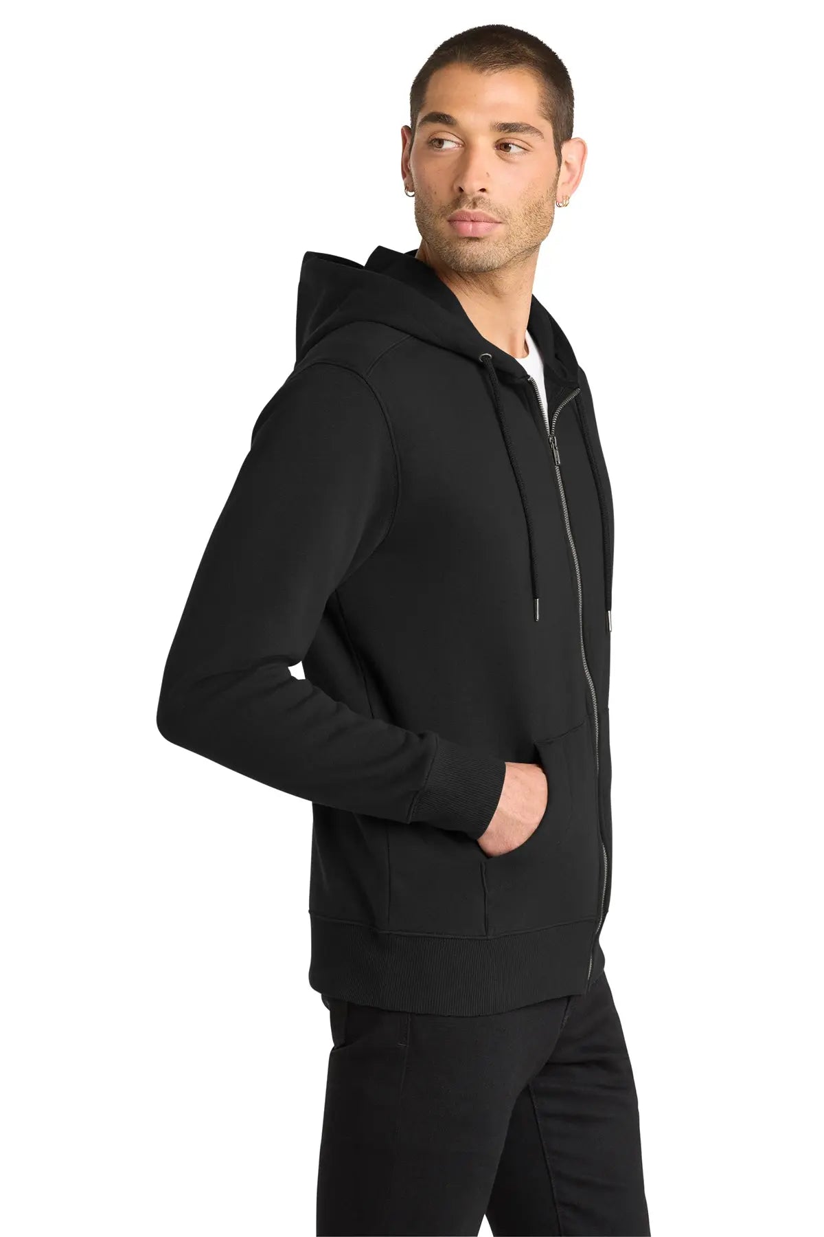District® Perfect Weight® Fleece Full-Zip Hoodie #DT1103