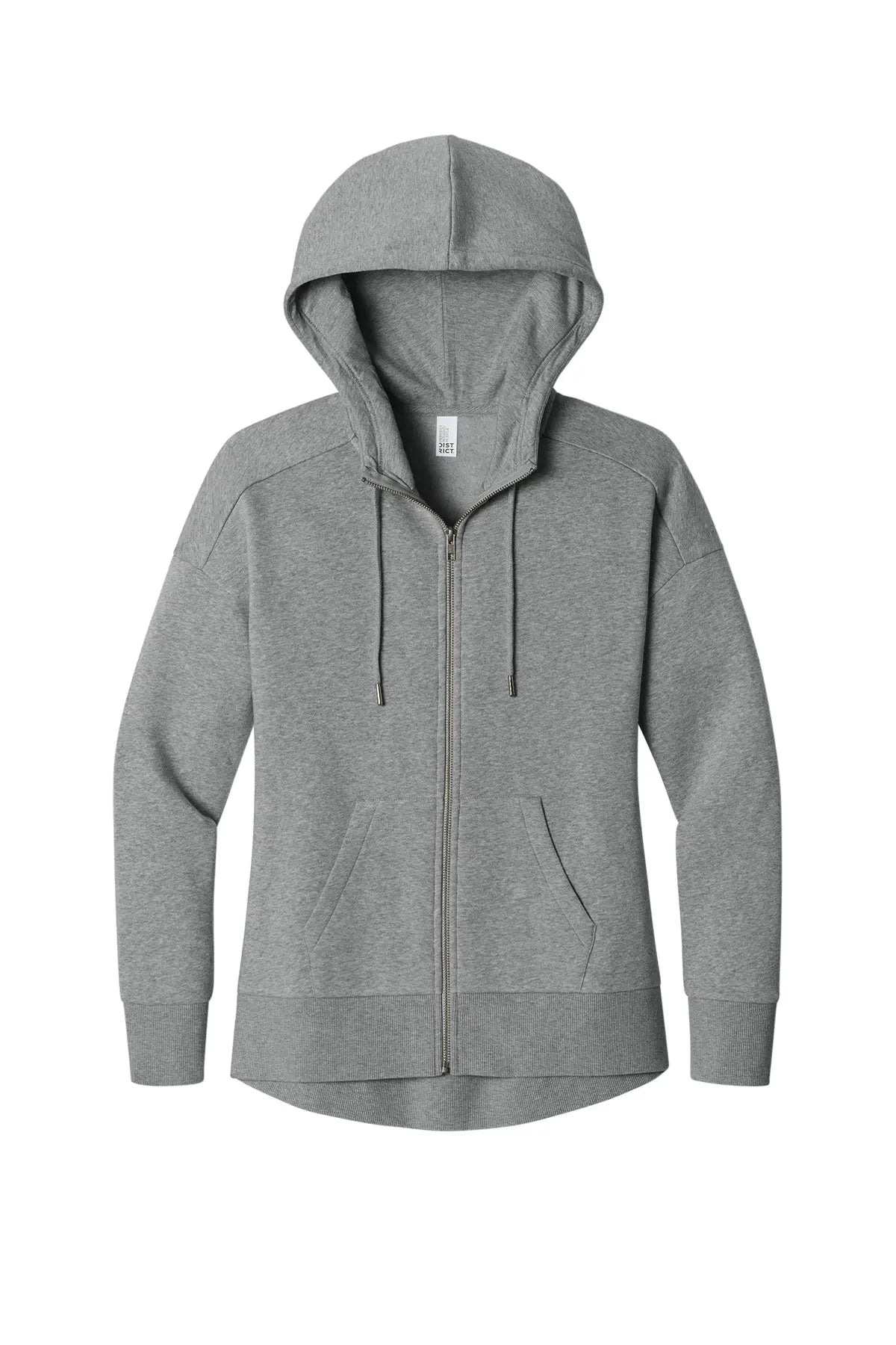 District® Women’s Perfect Weight® Fleece Drop Shoulder Full-Zip Hoodie #DT1104