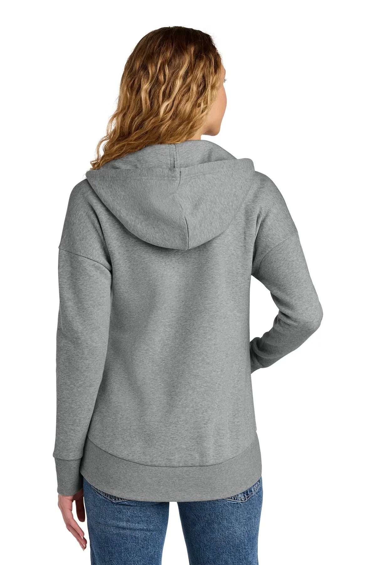 District® Women’s Perfect Weight® Fleece Drop Shoulder Full-Zip Hoodie #DT1104