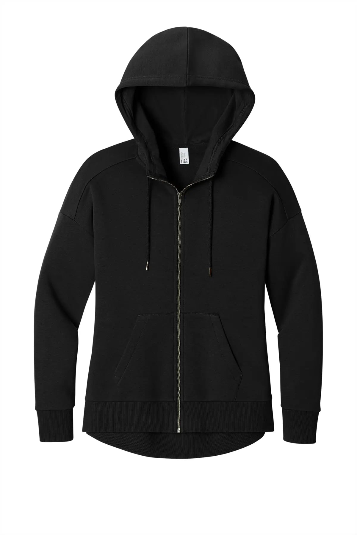 District® Women’s Perfect Weight® Fleece Drop Shoulder Full-Zip Hoodie #DT1104