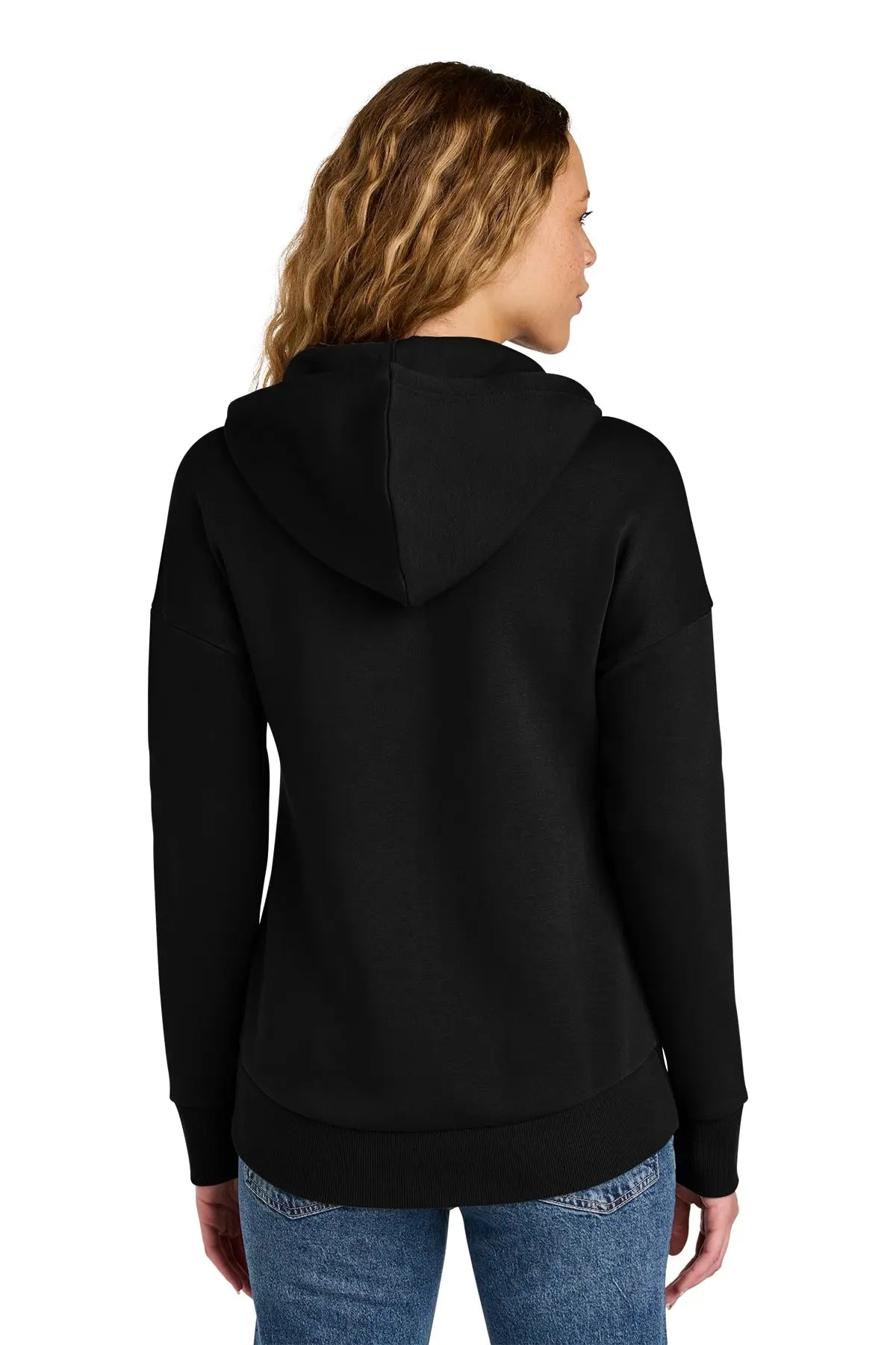 District® Women’s Perfect Weight® Fleece Drop Shoulder Full-Zip Hoodie #DT1104