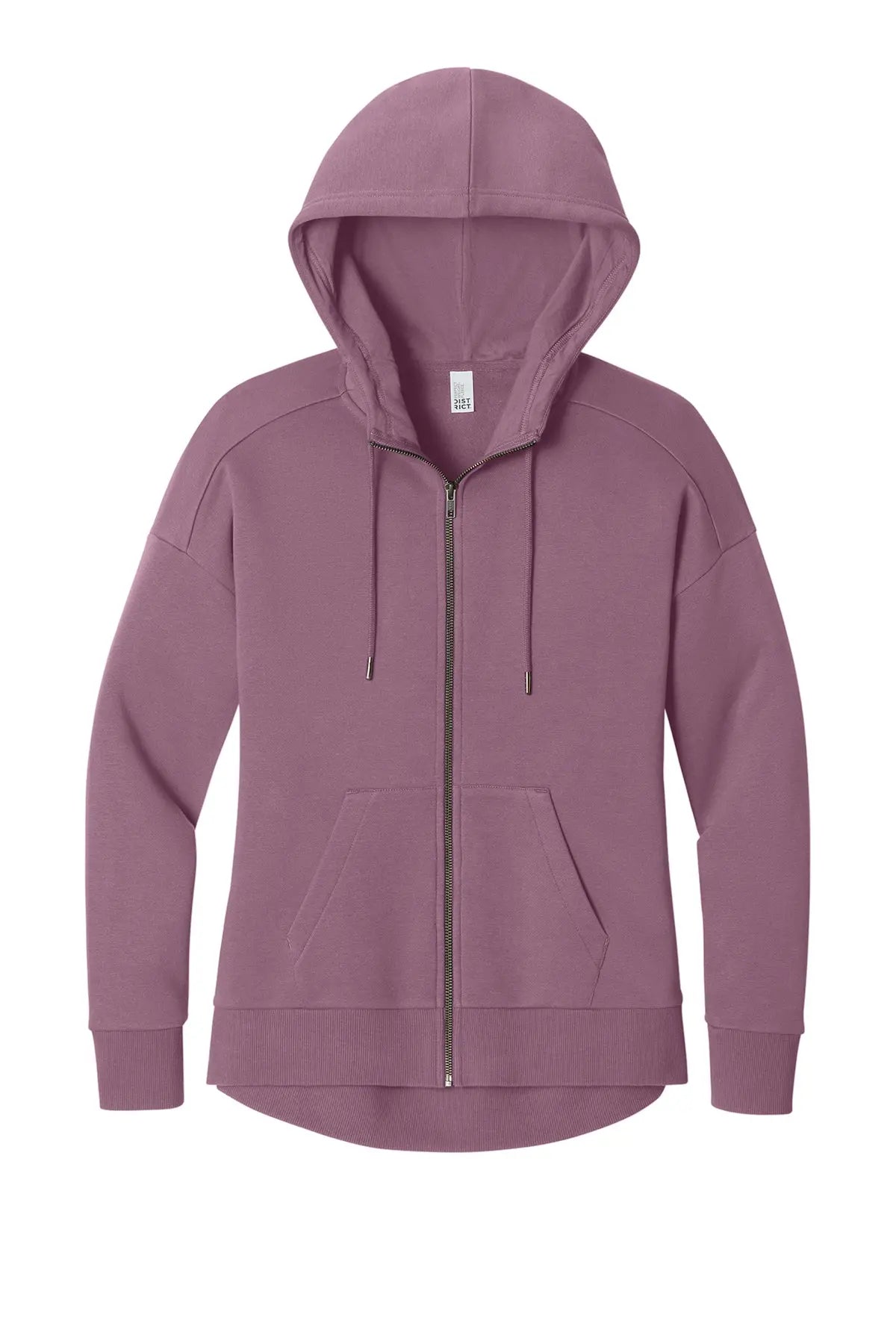 District® Women’s Perfect Weight® Fleece Drop Shoulder Full-Zip Hoodie #DT1104