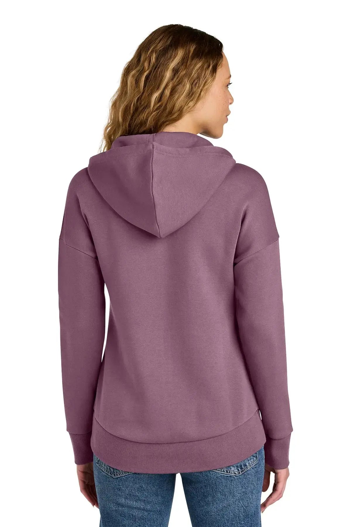 District® Women’s Perfect Weight® Fleece Drop Shoulder Full-Zip Hoodie #DT1104 Game Over Merch