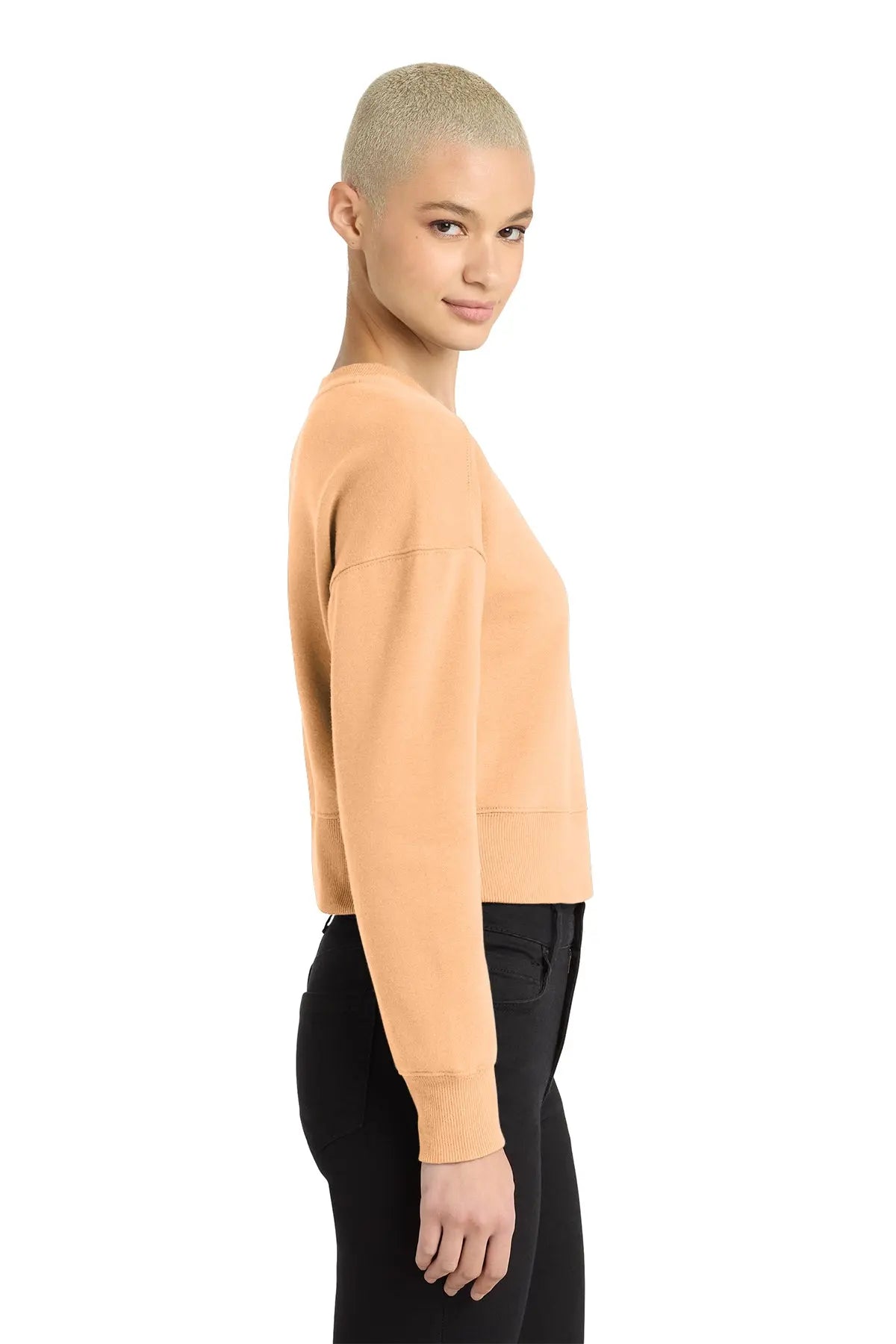 District® Women’s Perfect Weight® Fleece Cropped Crew #DT1105