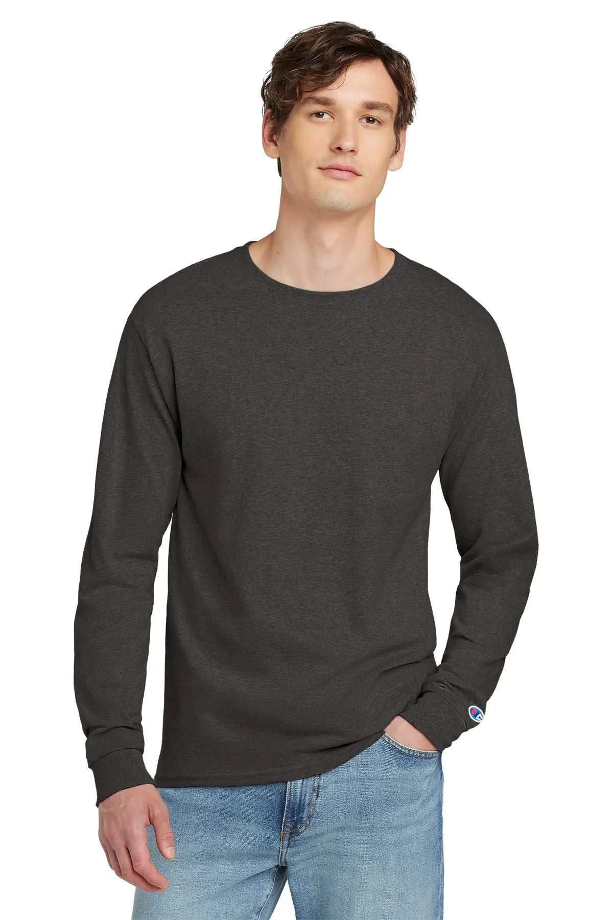 Champion® Heritage 5.2-Oz. Jersey Long Sleeve Tee #CC8C