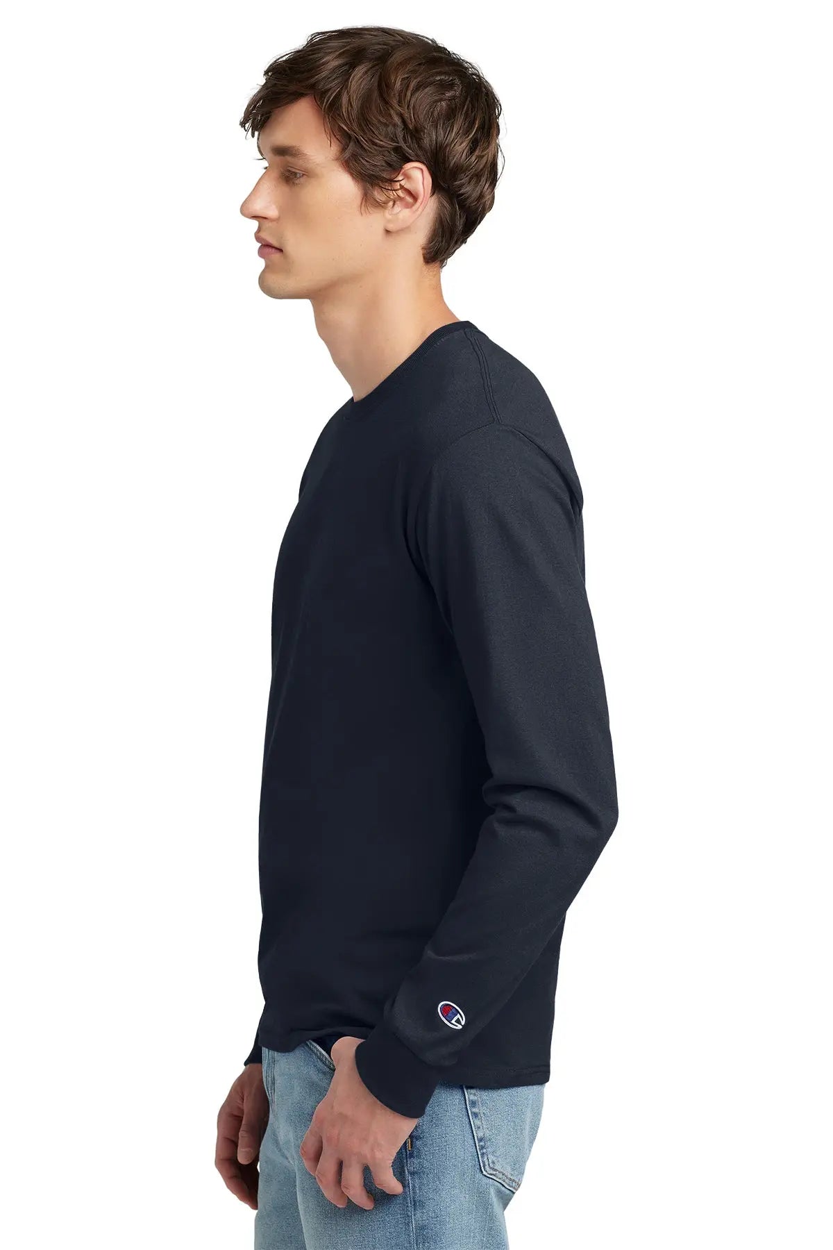 Champion® Heritage 5.2-Oz. Jersey Long Sleeve Tee #CC8C