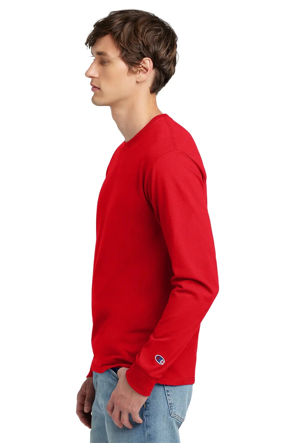 Champion® Heritage 5.2-Oz. Jersey Long Sleeve Tee #CC8C