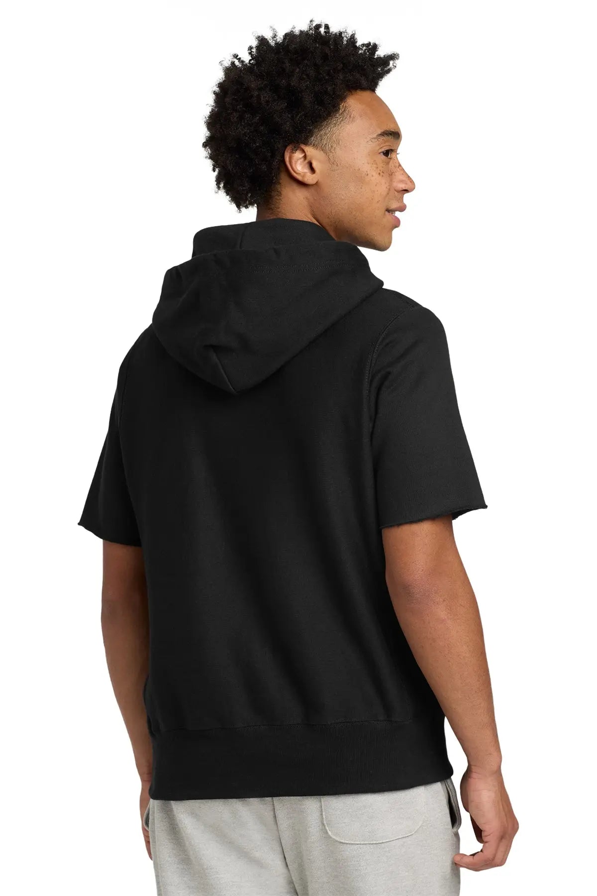 Champion® Reverse Weave® Short Sleeve Hooded Sweatshirt #S101SS