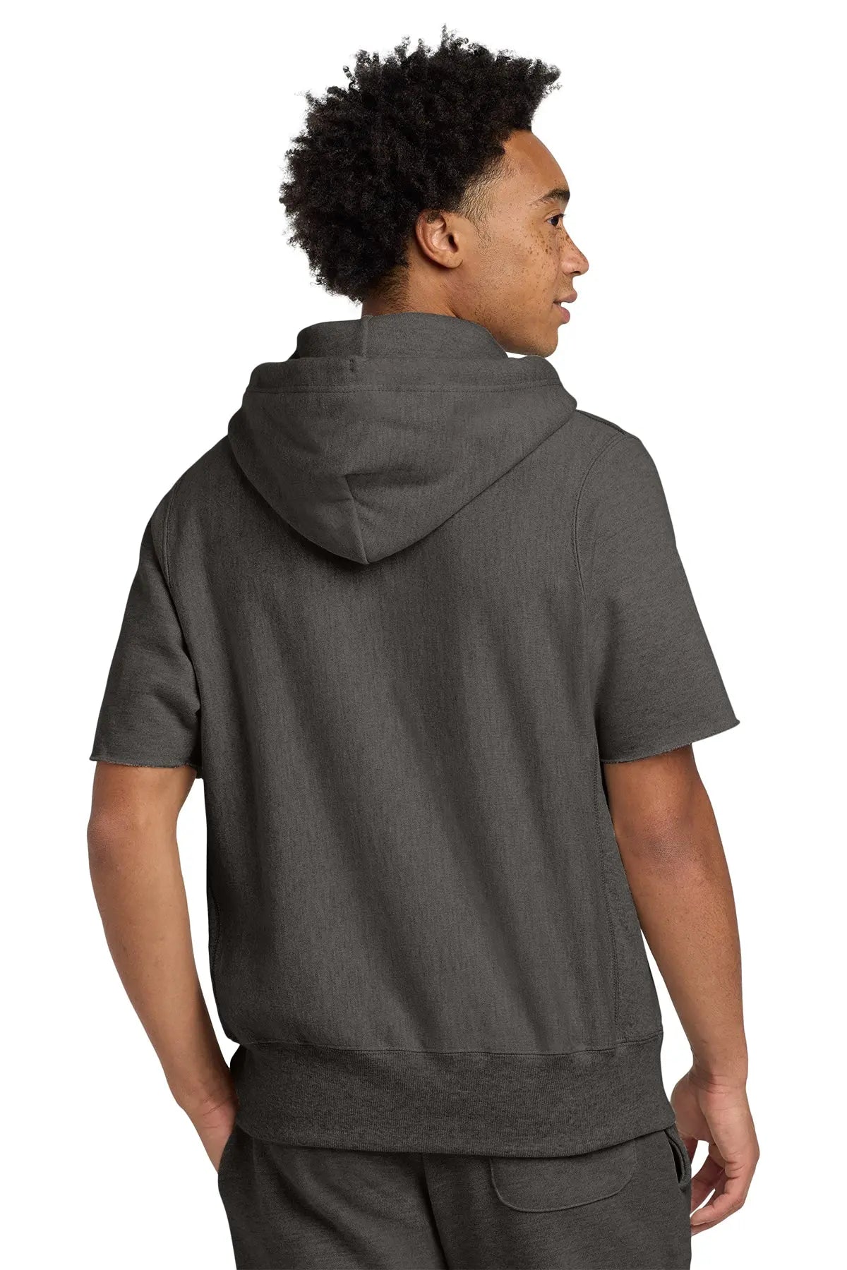 Champion® Reverse Weave® Short Sleeve Hooded Sweatshirt #S101SS