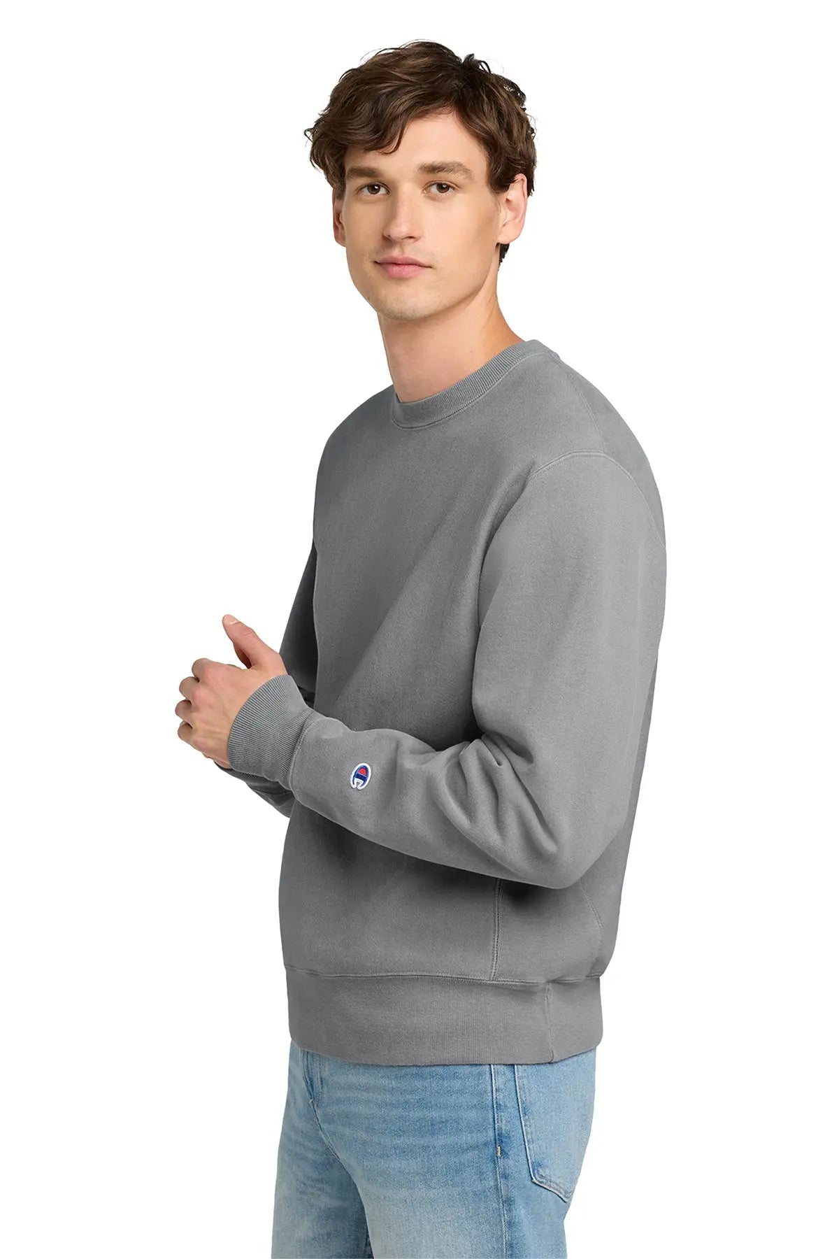 Champion® Reverse Weave® Garment-Dyed Crewneck Sweatshirt #GDS149