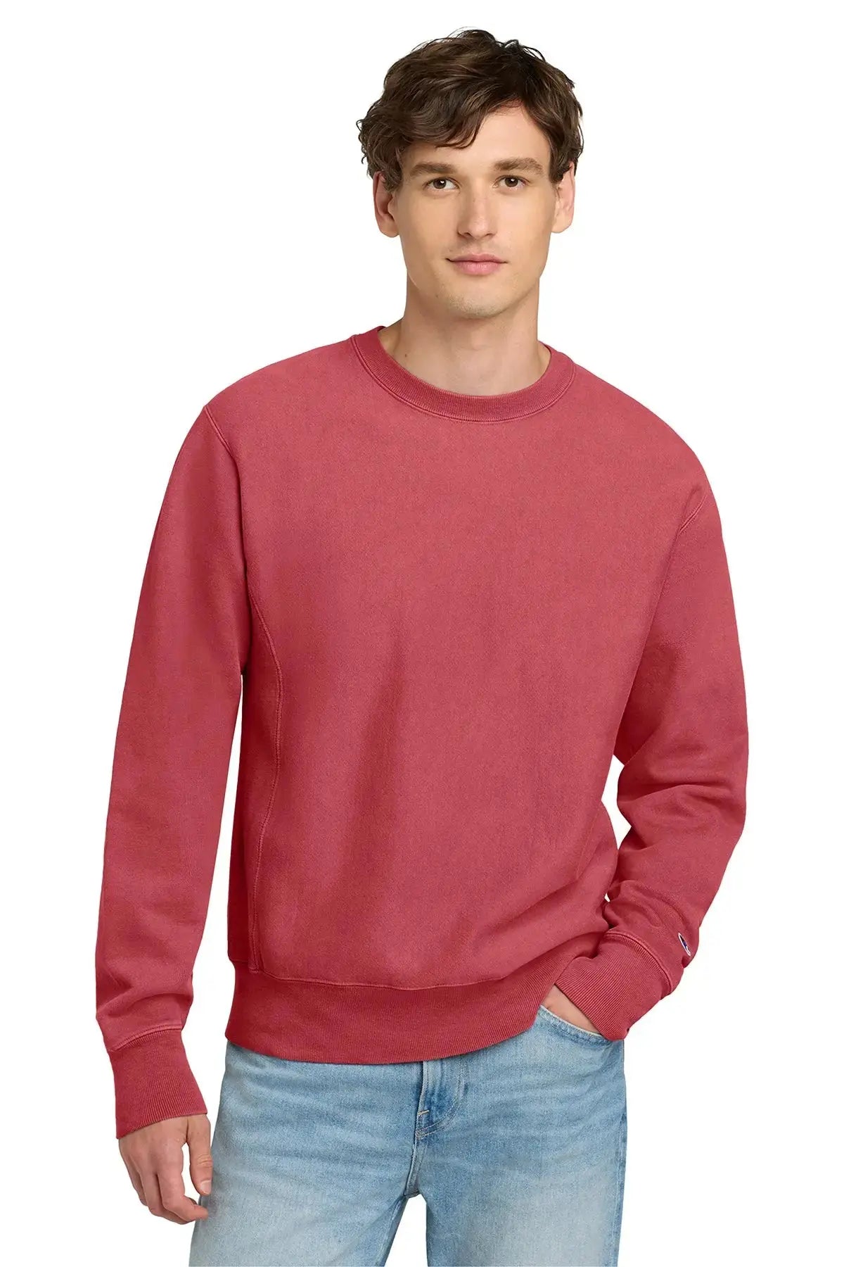 Champion® Reverse Weave® Garment-Dyed Crewneck Sweatshirt #GDS149 Game Over Merch