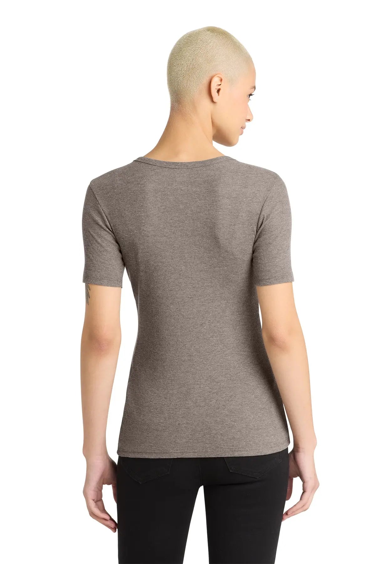District® Women’s V.I.T.™ Rib Scoop Neck Tee #DT6020