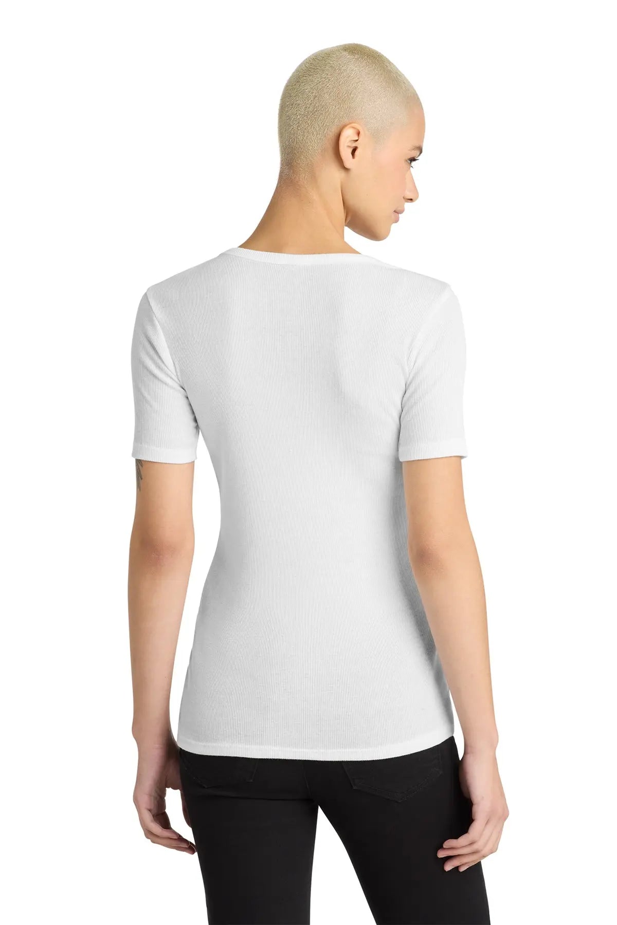 District® Women’s V.I.T.™ Rib Scoop Neck Tee #DT6020