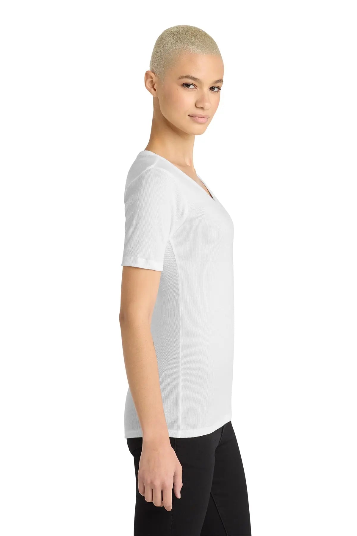 District® Women’s V.I.T.™ Rib Scoop Neck Tee #DT6020