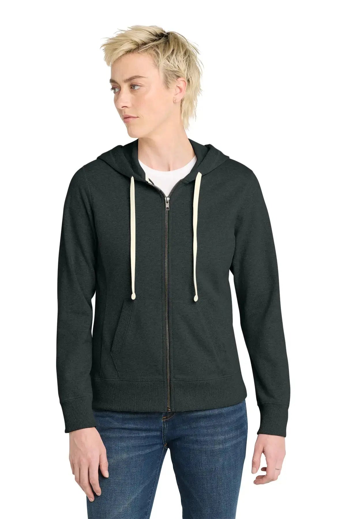 District® Women's Re-Fleece™ Full-Zip Hoodie #DT8103 Game Over Merch