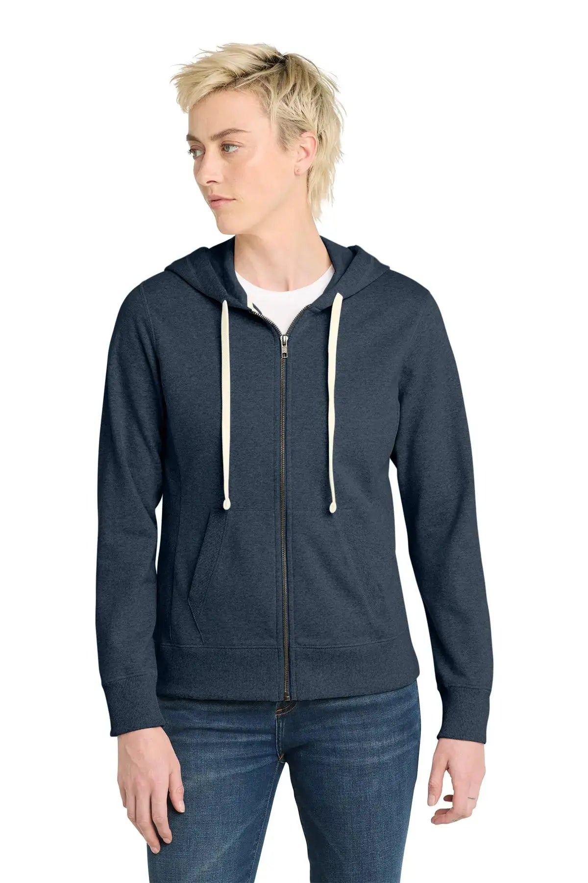 District® Women's Re-Fleece™ Full-Zip Hoodie #DT8103 Game Over Merch