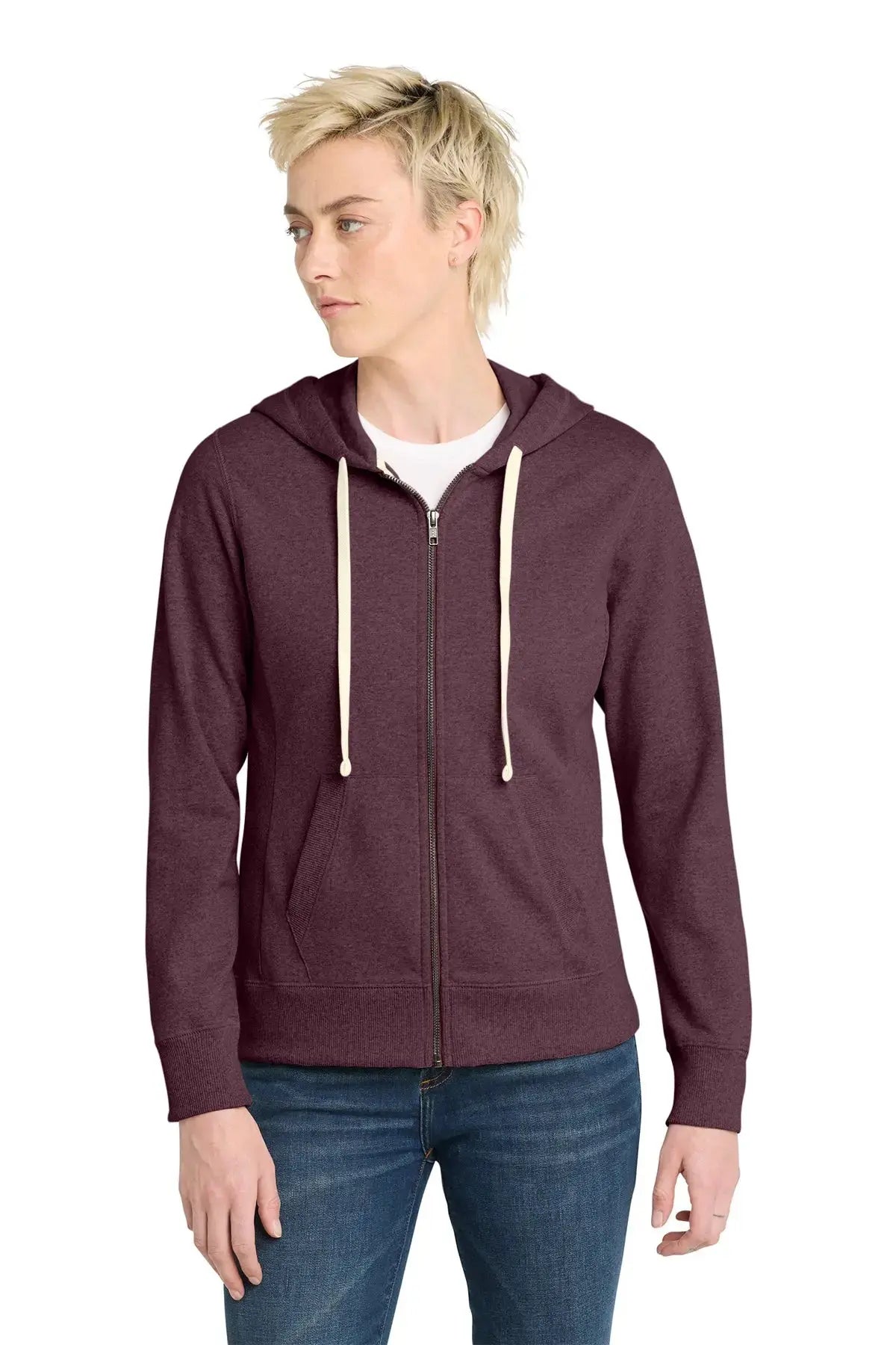 District® Women's Re-Fleece™ Full-Zip Hoodie #DT8103 Game Over Merch