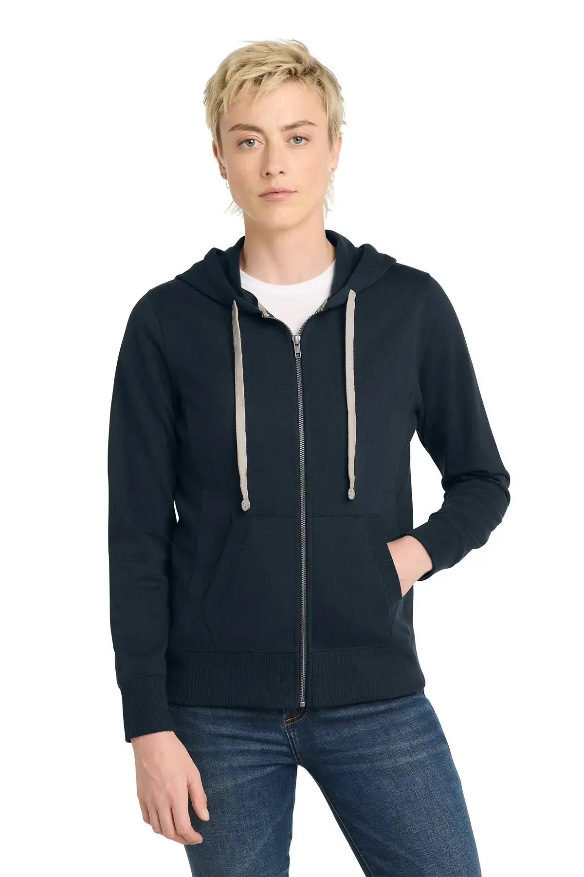 District® Women's Re-Fleece™ Full-Zip Hoodie #DT8103 Game Over Merch