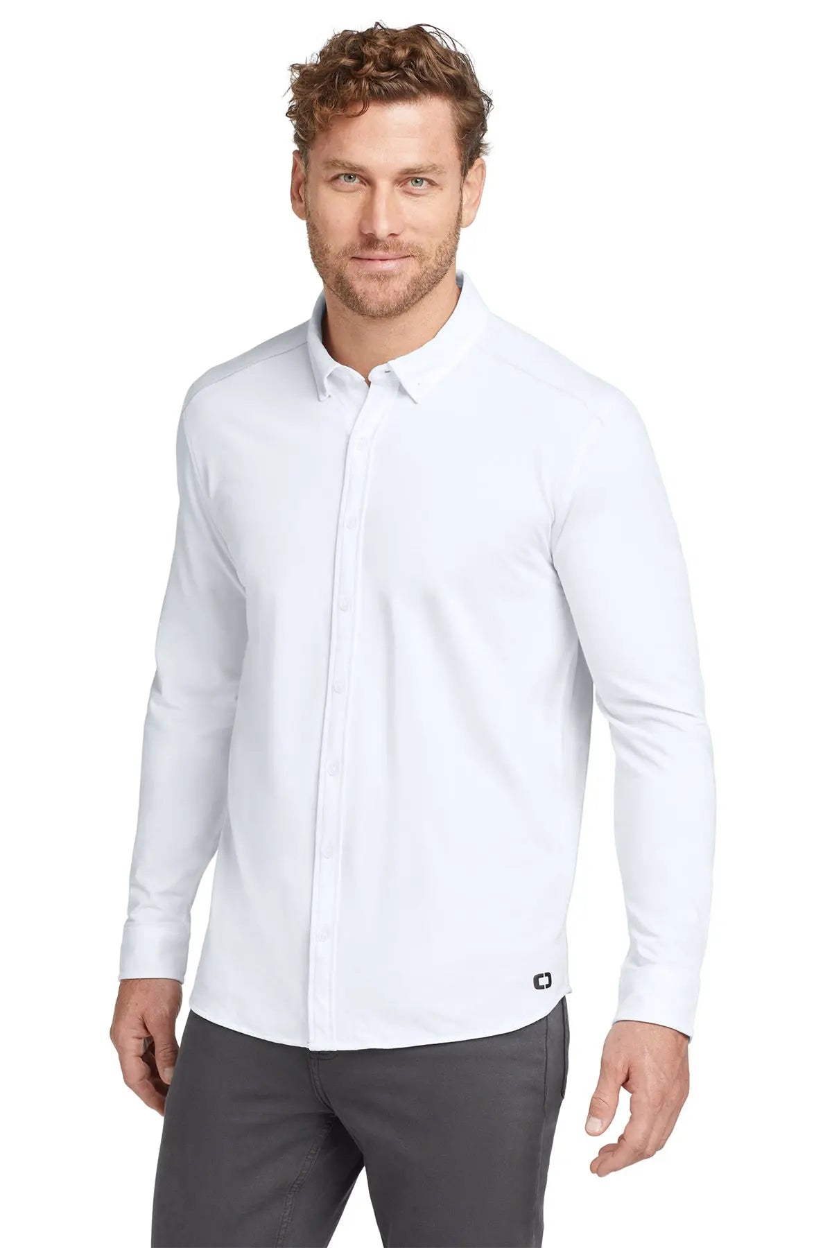 OGIO® Code Stretch Long Sleeve Button-Up #OG145