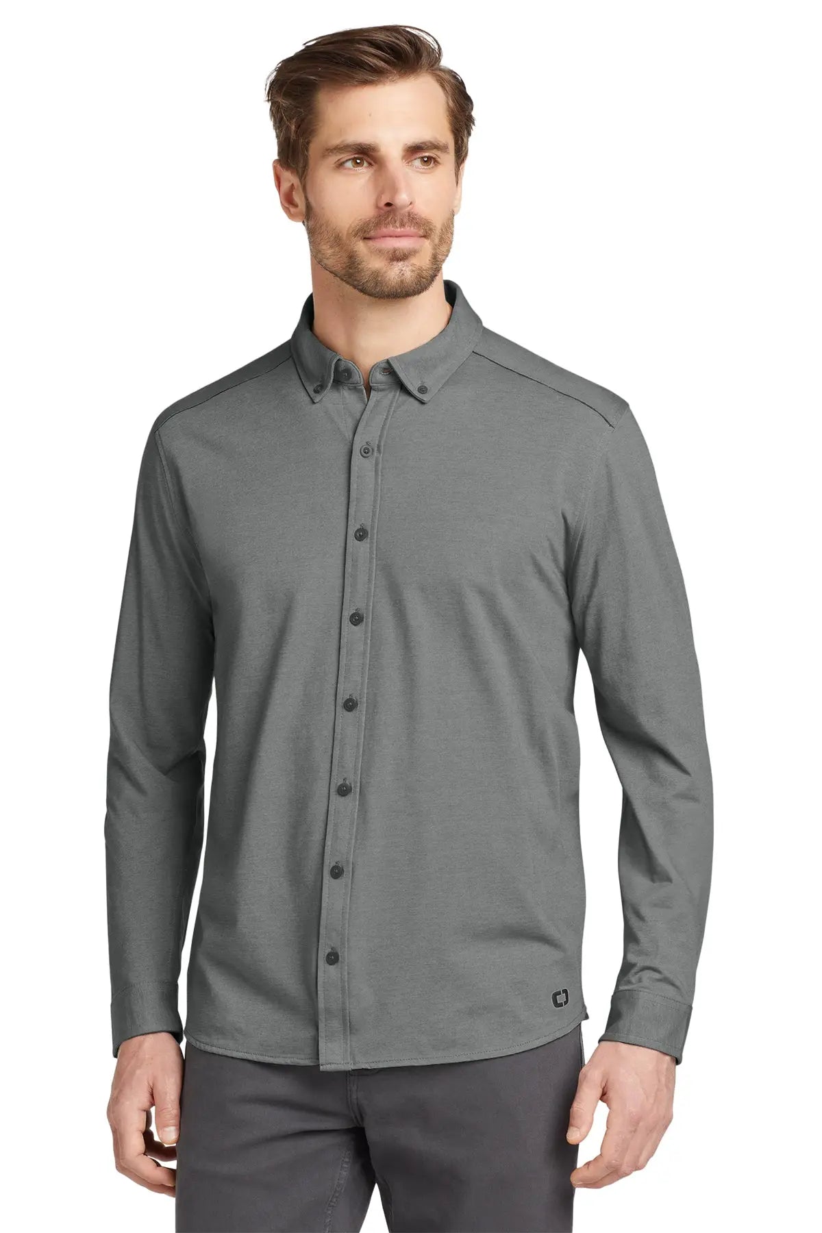 OGIO® Code Stretch Long Sleeve Button-Up #OG145