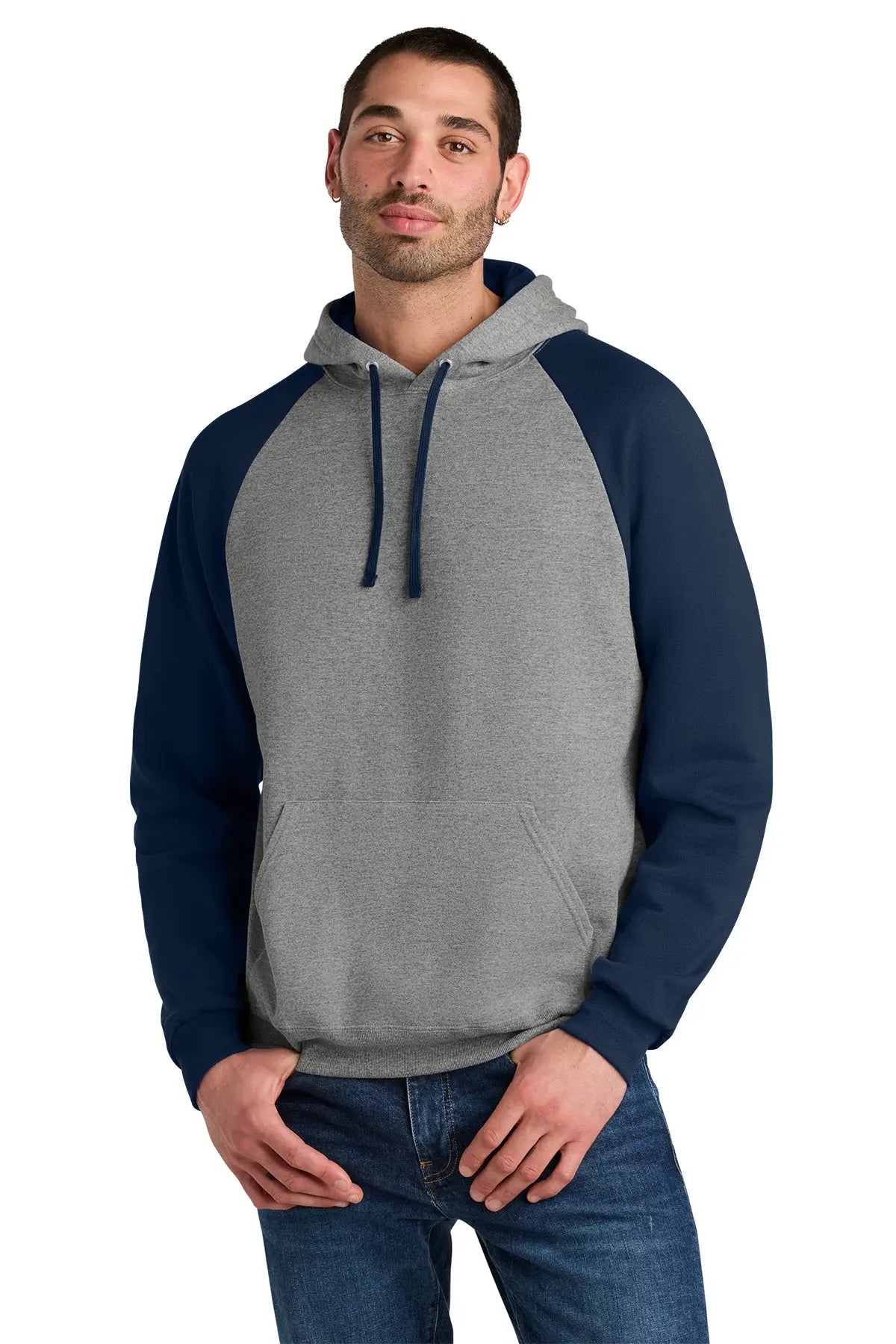 Jerzees® Unisex NuBlend® Colorblock Raglan Hoodie Sweatshirt #96C