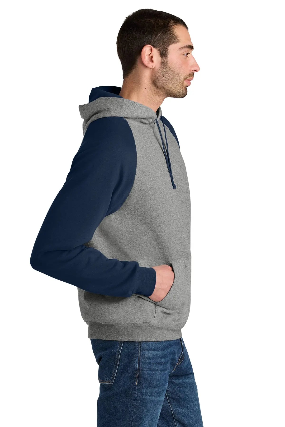 Jerzees® Unisex NuBlend® Colorblock Raglan Hoodie Sweatshirt #96C