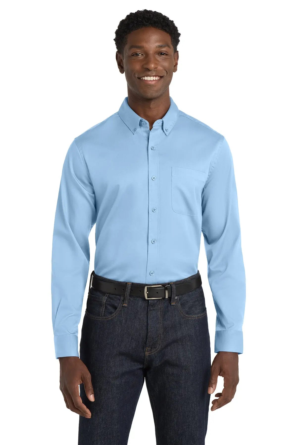 Port Authority® Long Sleeve SuperPro React™ Twill Shirt #W808