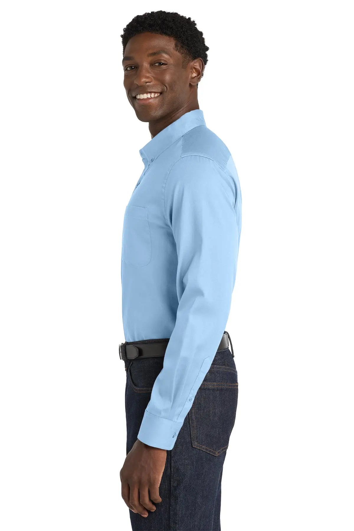 Port Authority® Long Sleeve SuperPro React™ Twill Shirt #W808