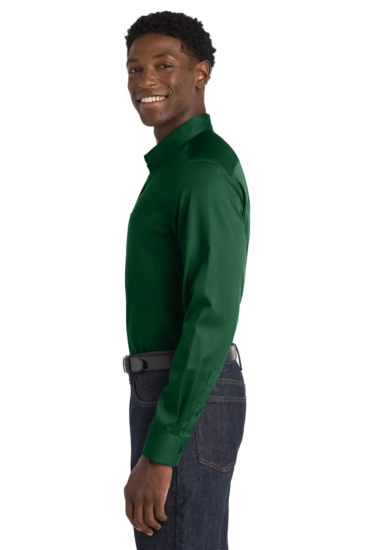 Port Authority® Long Sleeve SuperPro React™ Twill Shirt #W808