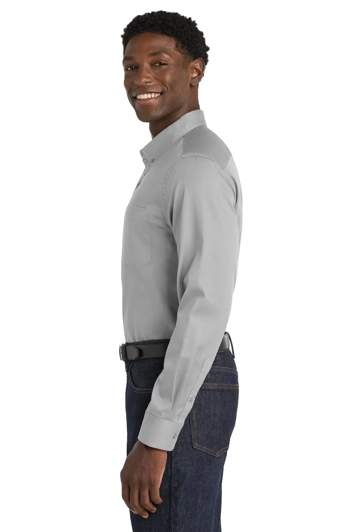 Port Authority® Long Sleeve SuperPro React™ Twill Shirt #W808
