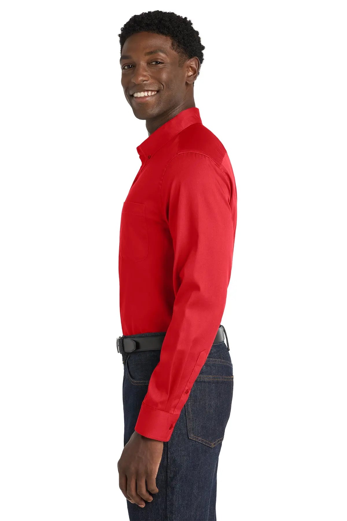 Port Authority® Long Sleeve SuperPro React™ Twill Shirt #W808