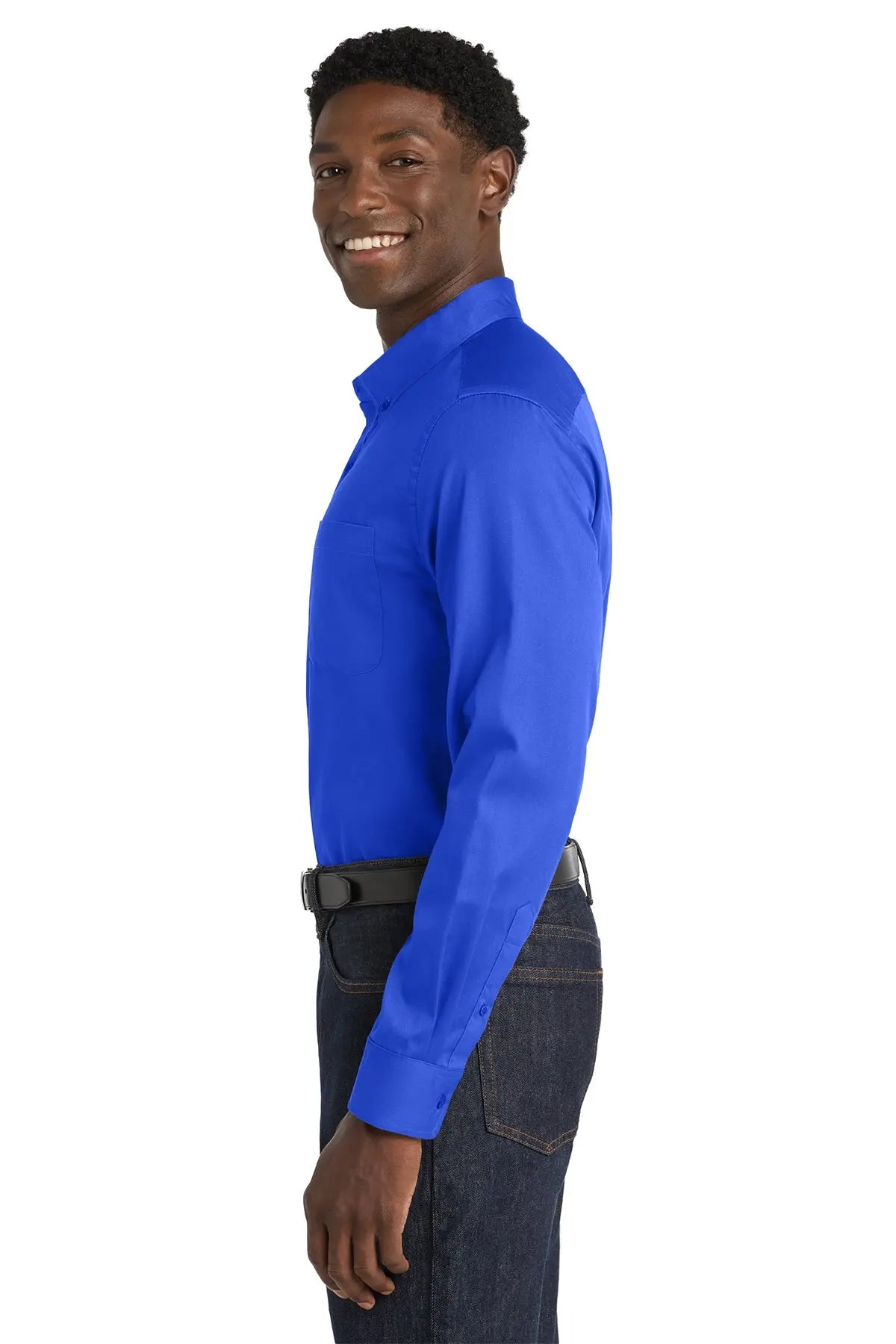 Port Authority® Long Sleeve SuperPro React™ Twill Shirt #W808