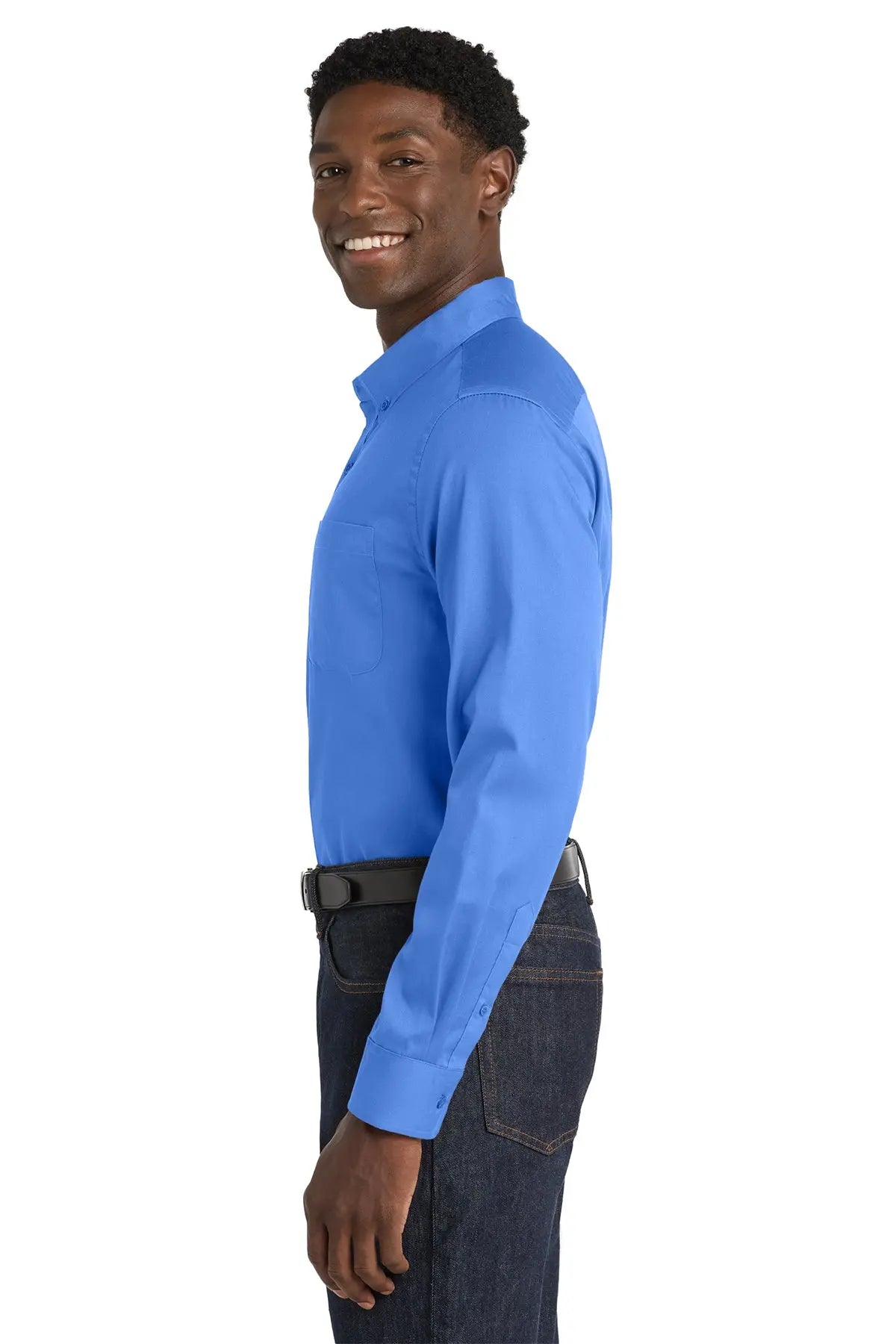 Port Authority® Long Sleeve SuperPro React™ Twill Shirt #W808
