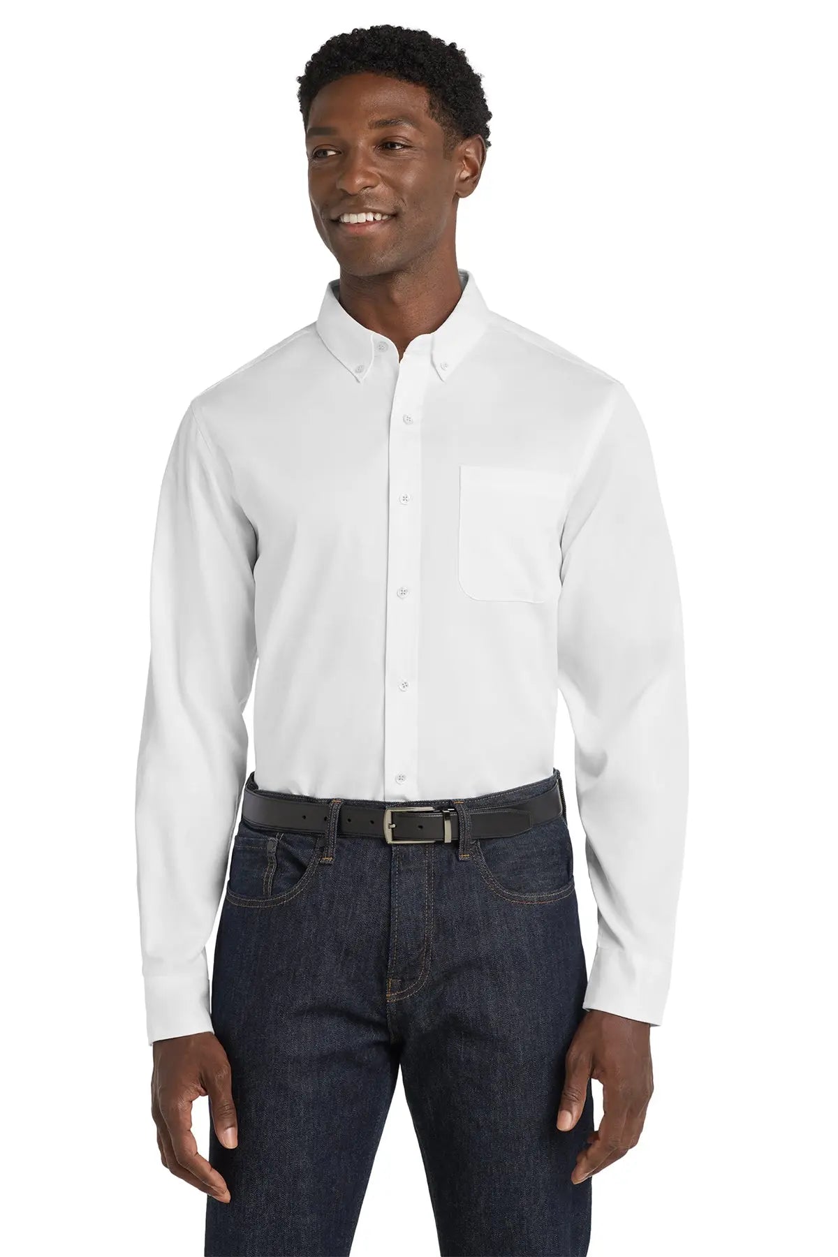 Port Authority® Long Sleeve SuperPro React™ Twill Shirt #W808