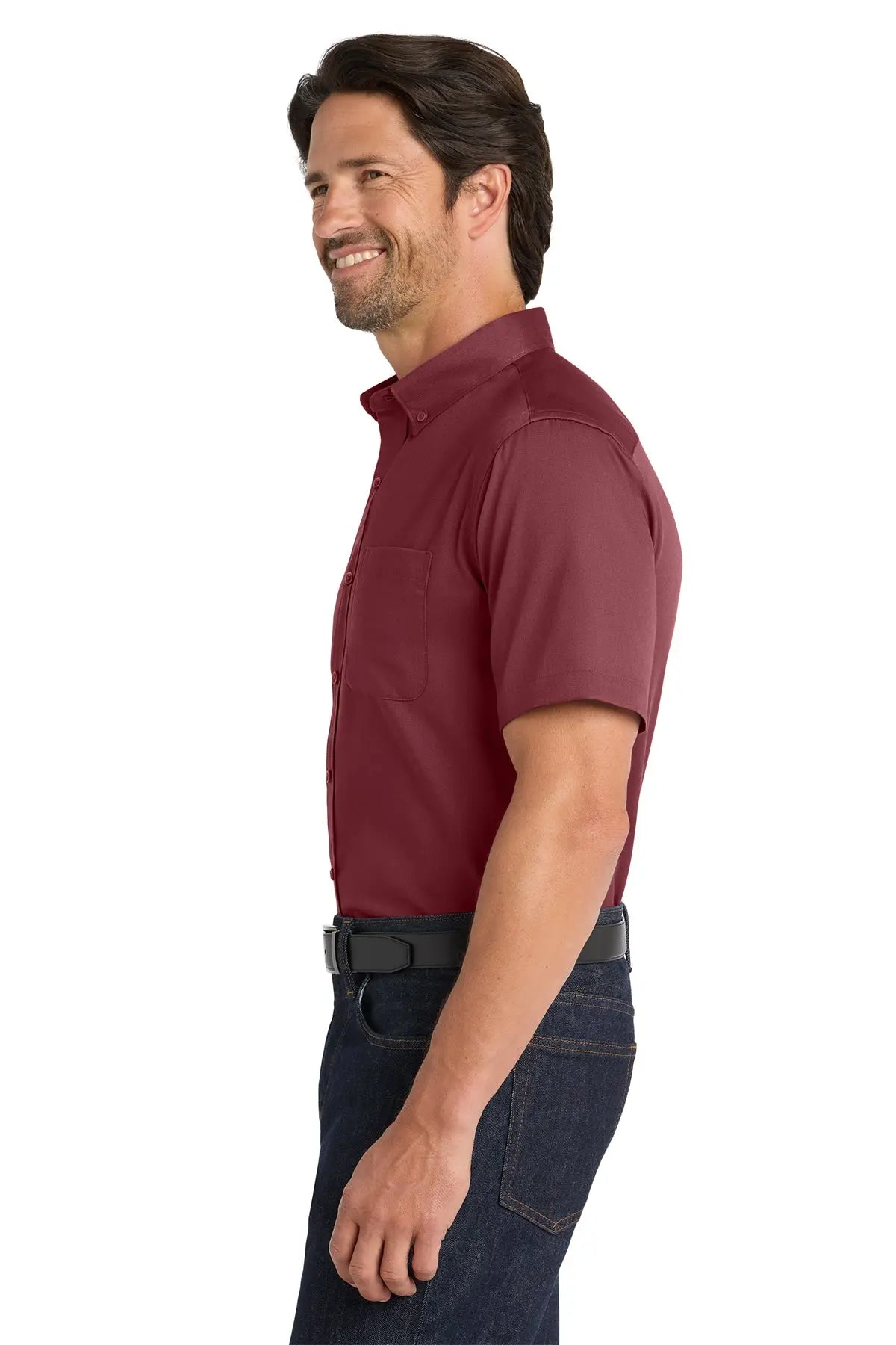 Port Authority® Short Sleeve SuperPro React™ Twill Shirt #W809