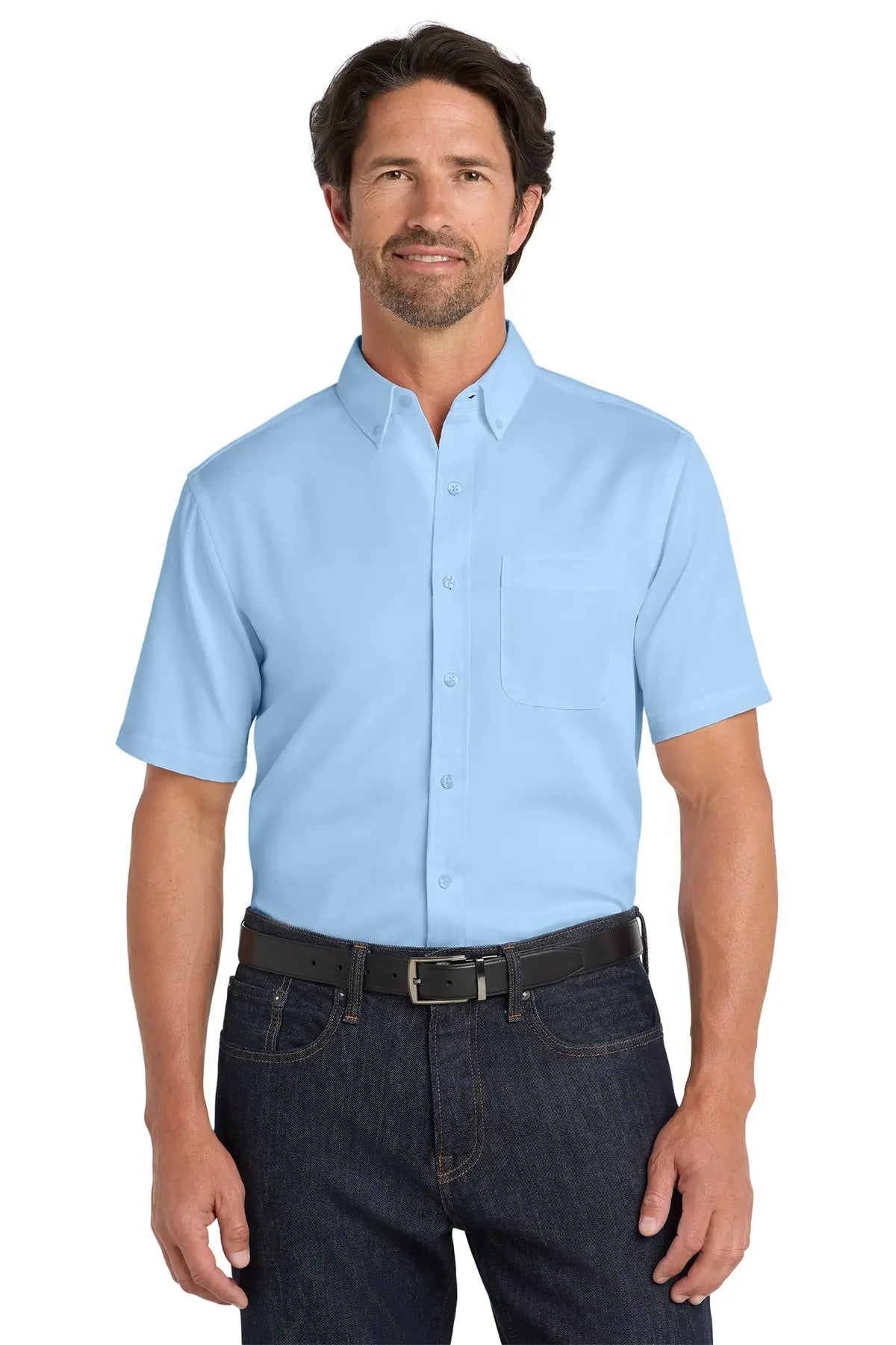 Port Authority® Short Sleeve SuperPro React™ Twill Shirt #W809