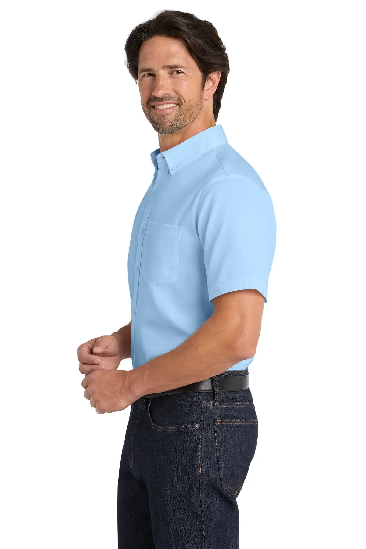 Port Authority® Short Sleeve SuperPro React™ Twill Shirt #W809
