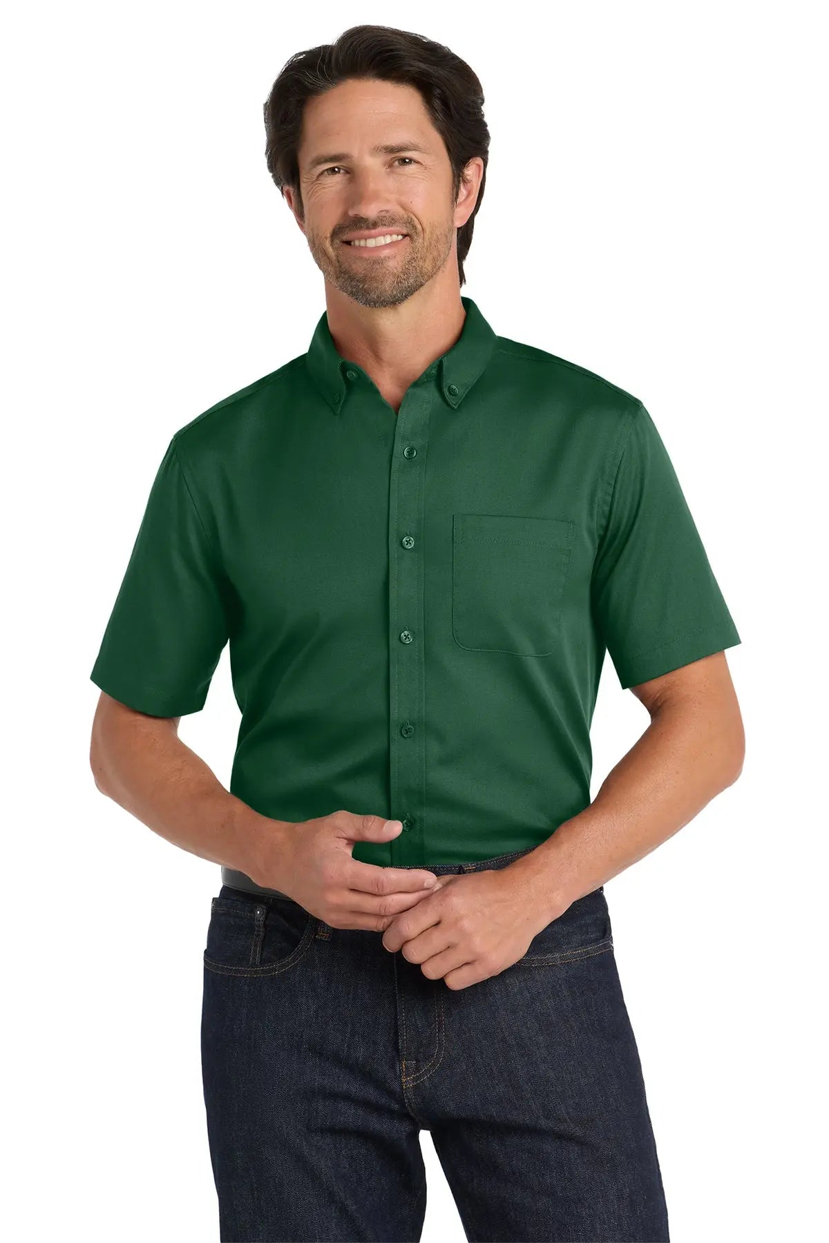 Port Authority® Short Sleeve SuperPro React™ Twill Shirt #W809