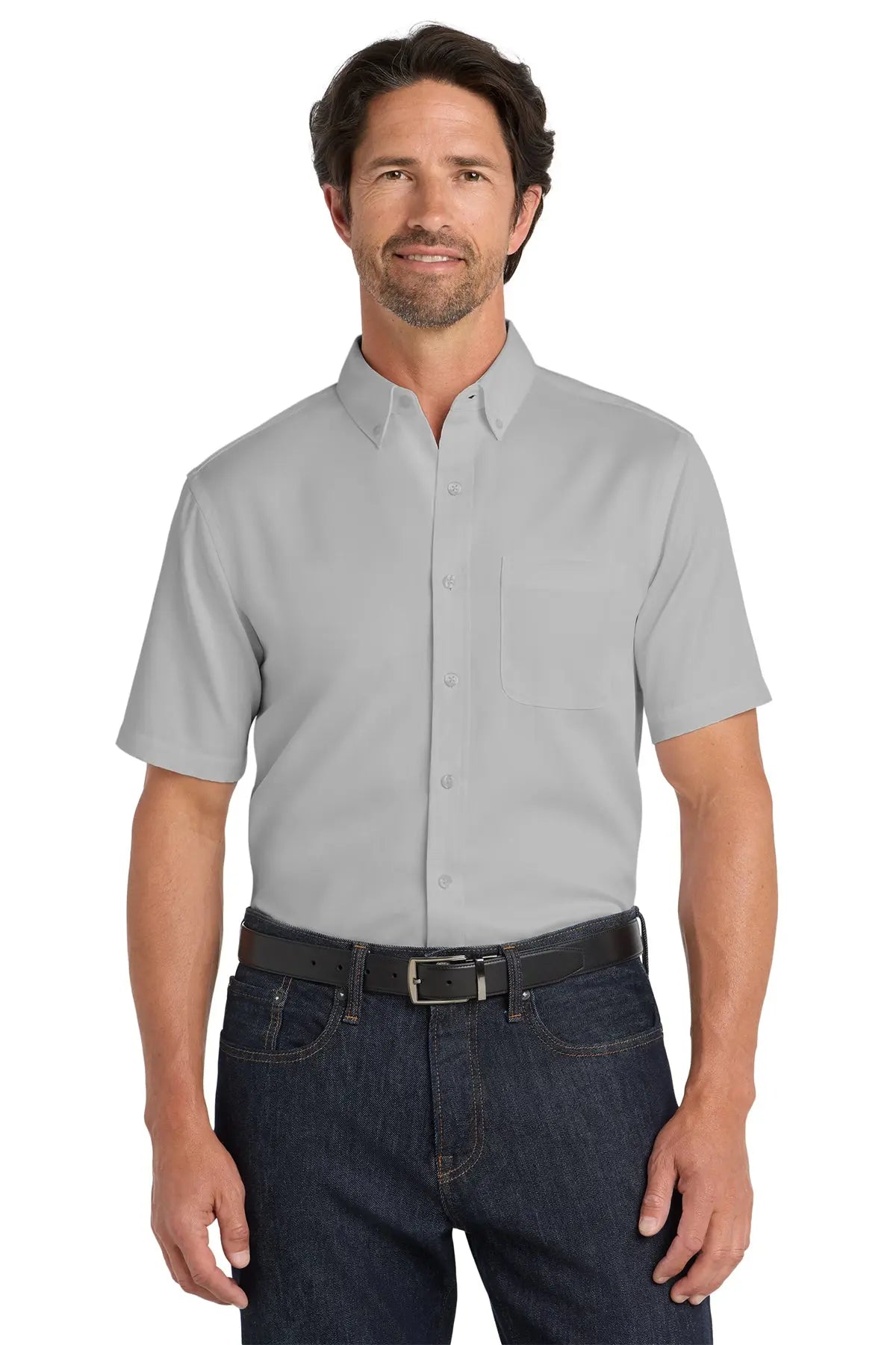 Port Authority® Short Sleeve SuperPro React™ Twill Shirt #W809