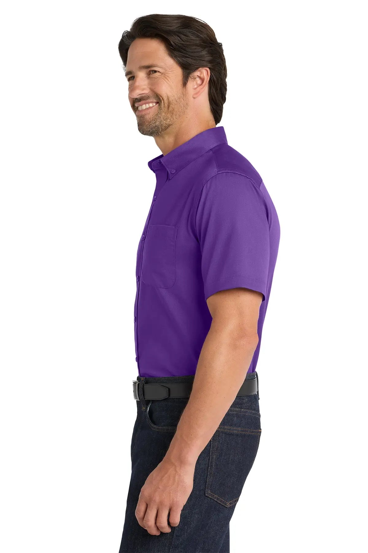 Port Authority® Short Sleeve SuperPro React™ Twill Shirt #W809